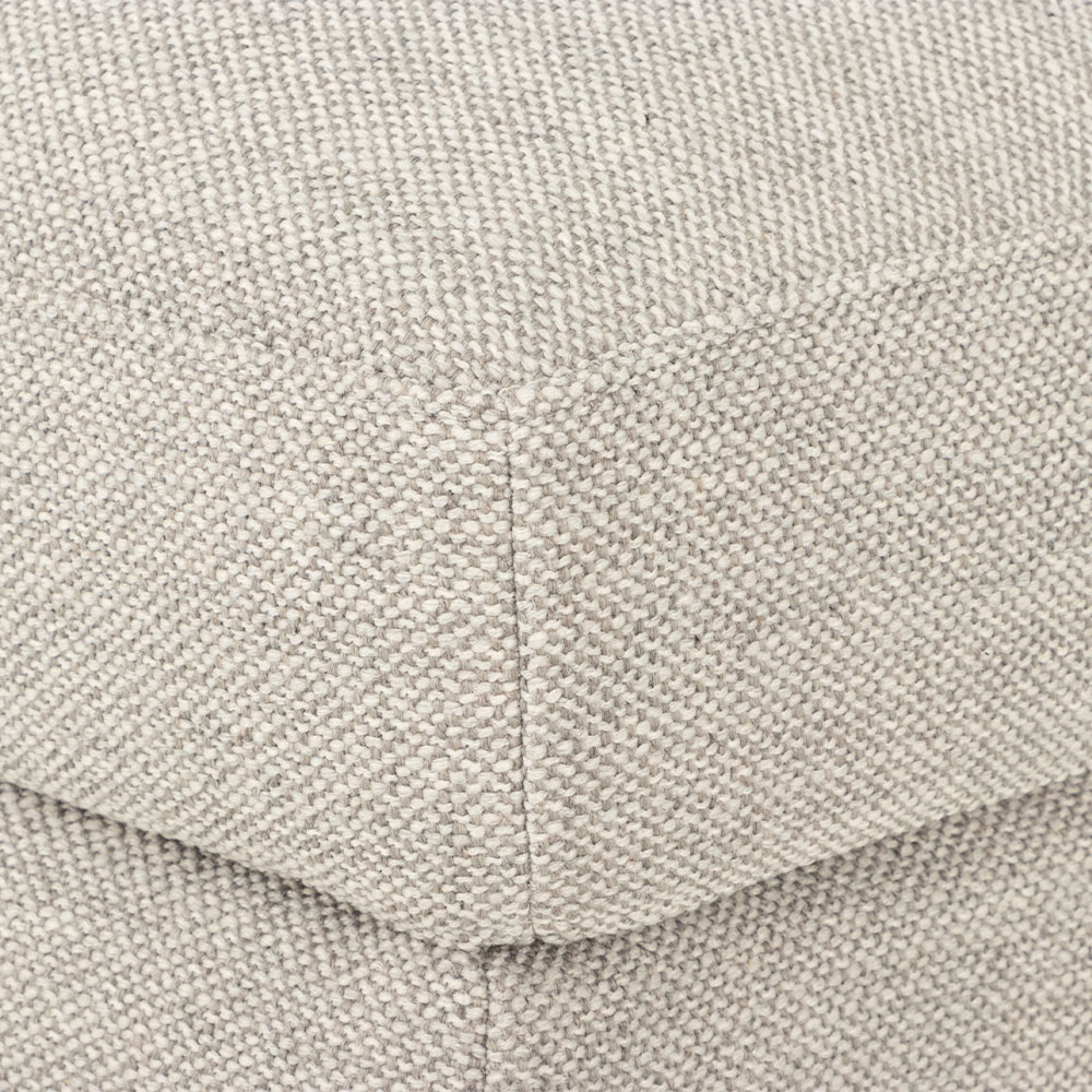 Stellar 3 Seater + Ottoman, Light Grey