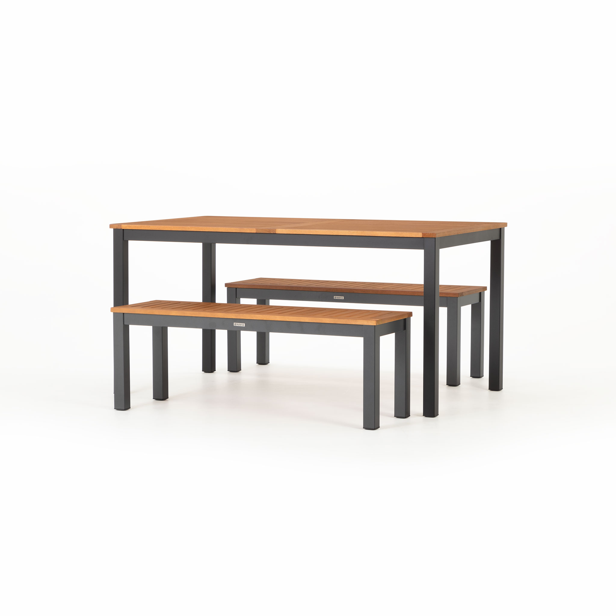 Tenerife 3 Piece Outdoor Dining Set - W150, Black