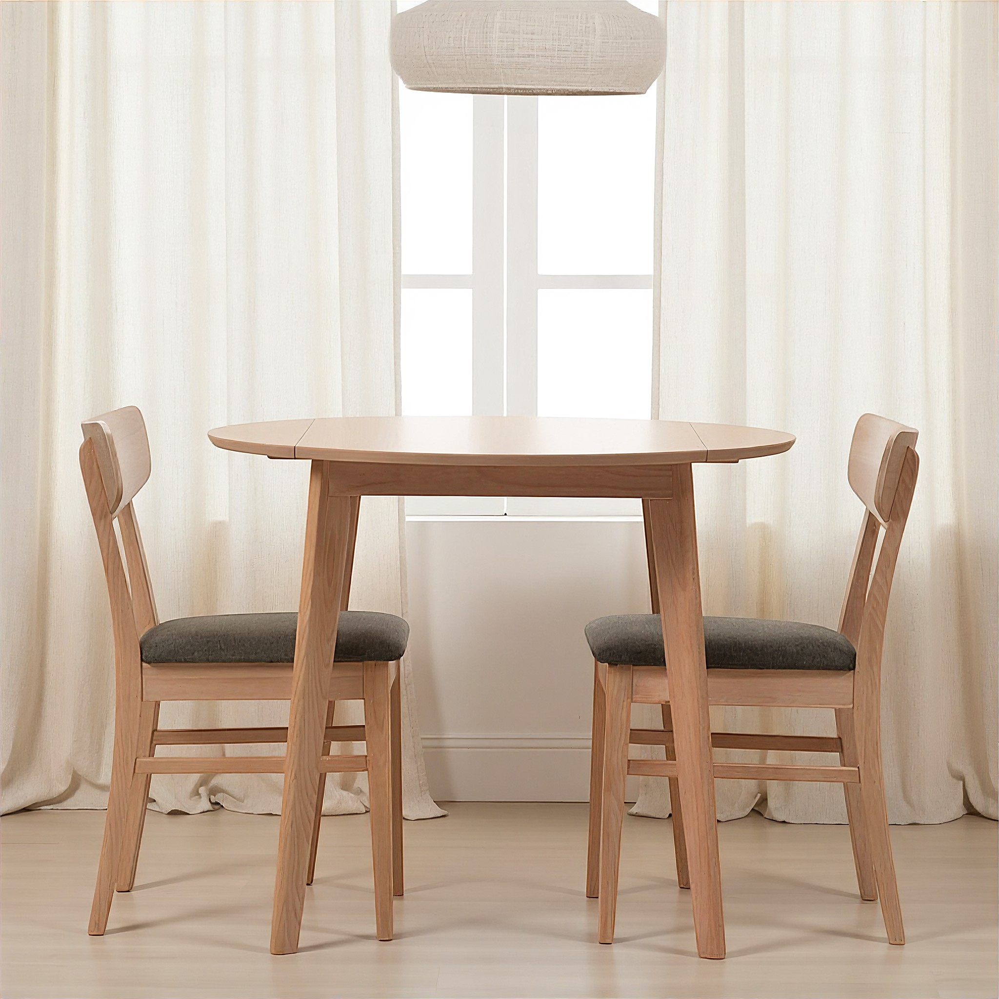 Veno 3 Piece Dining Set - W60/90, Light