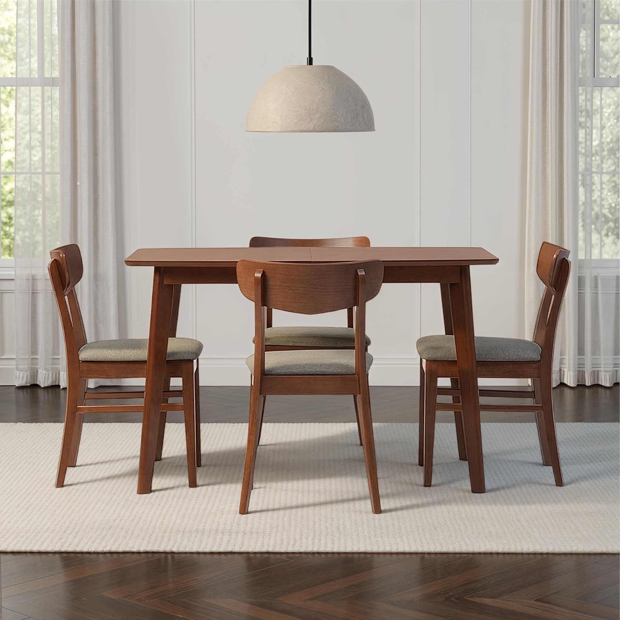 Veno 5 Piece Dining Suite - W120, Walnut