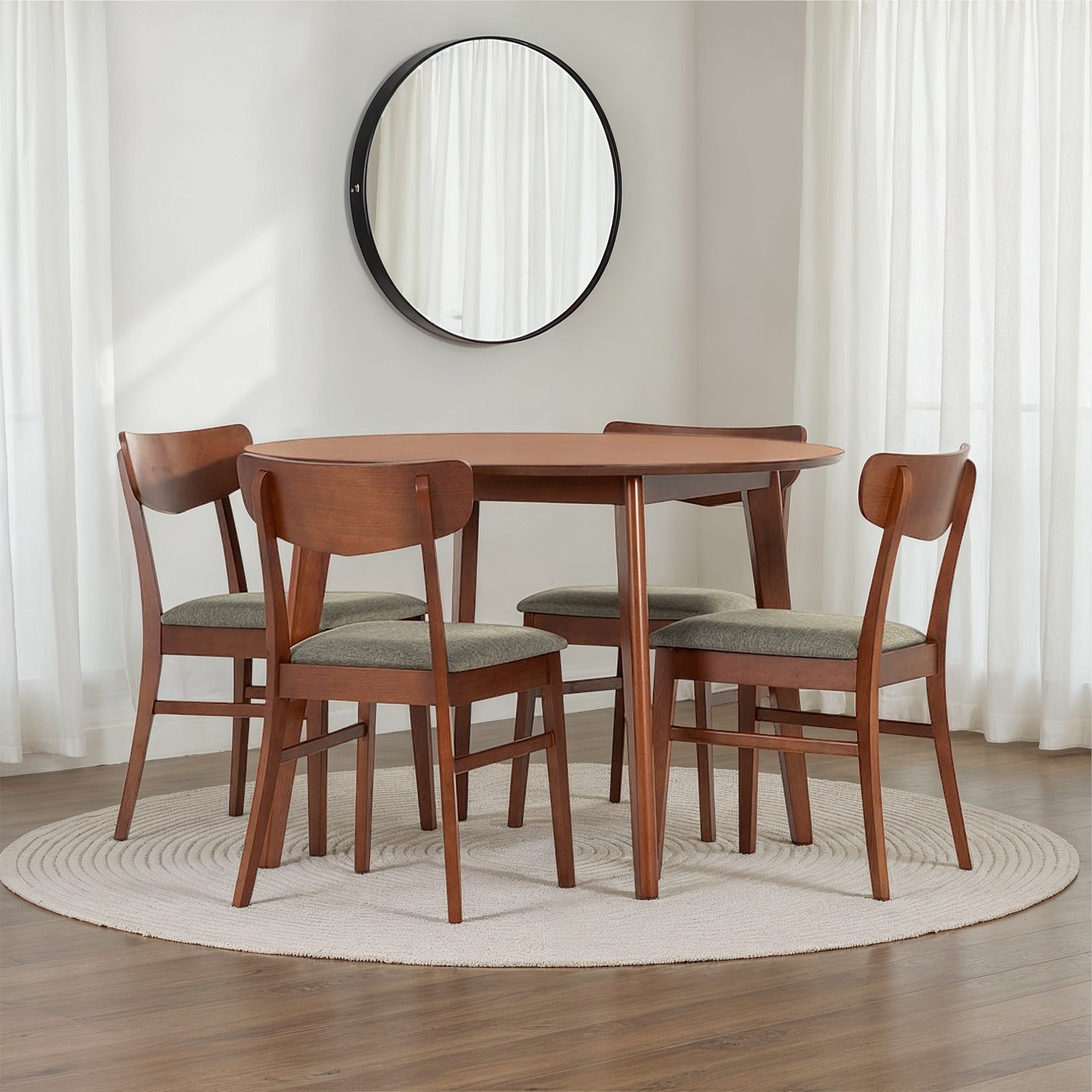 Veno 5 Piece Dining Set - W110, Walnut