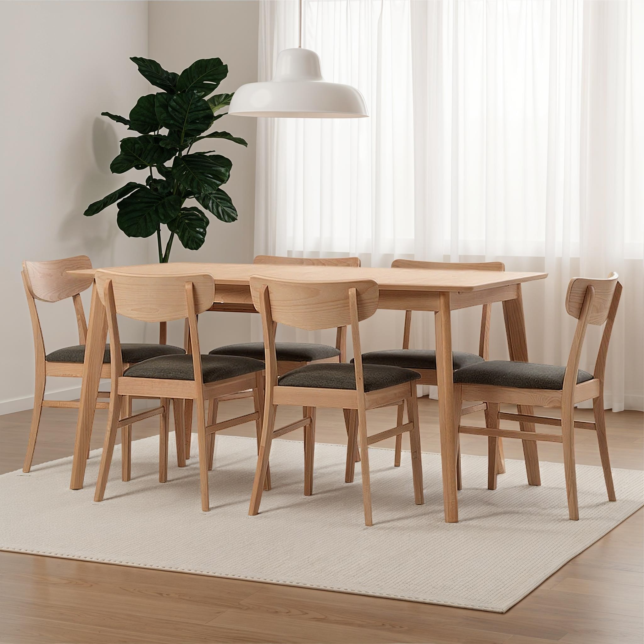 Veno 7 Piece Dining Set - W150, Light