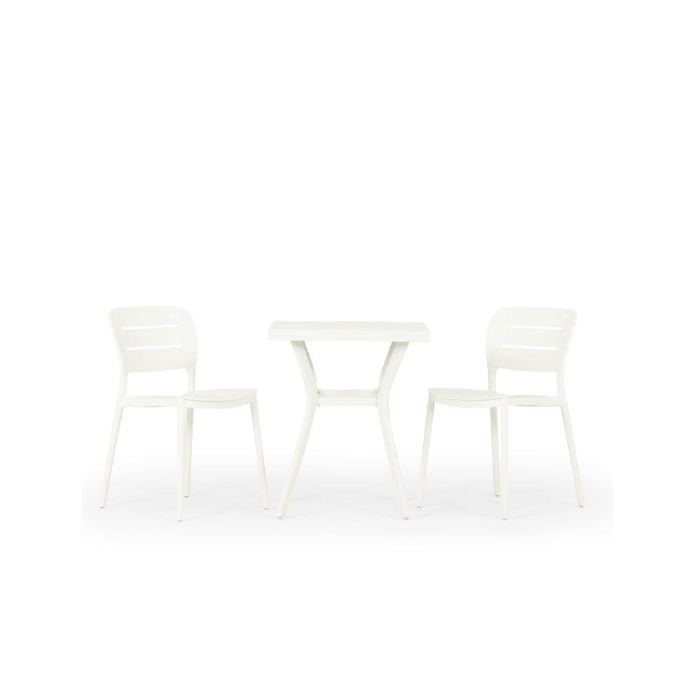 Venus & Avery 3 Piece Dining Set - W60, White