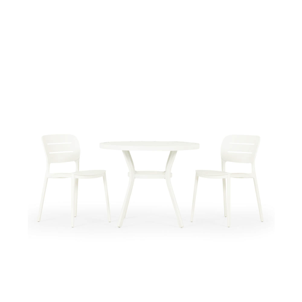 Venus & Avery 3 Piece Dining Set - W90, White