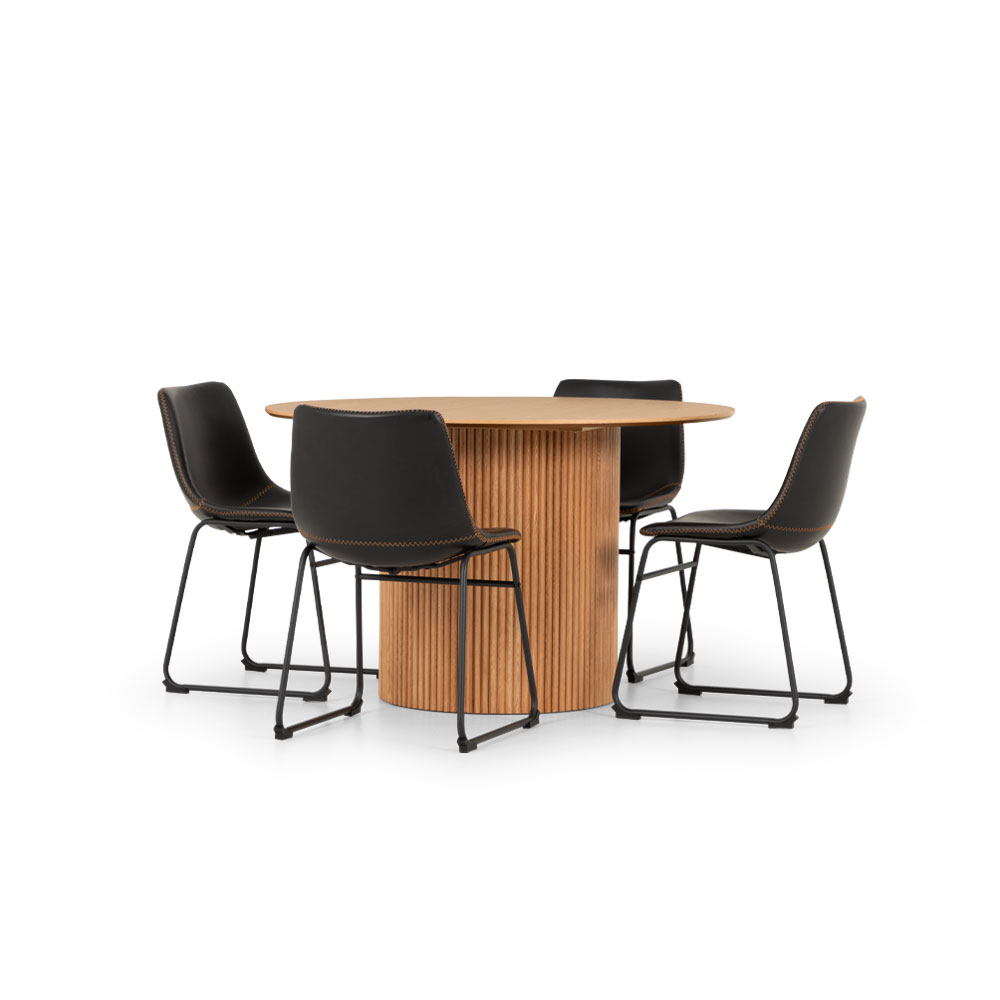 Vintage & Malmo 5 Piece Dining Set - W120