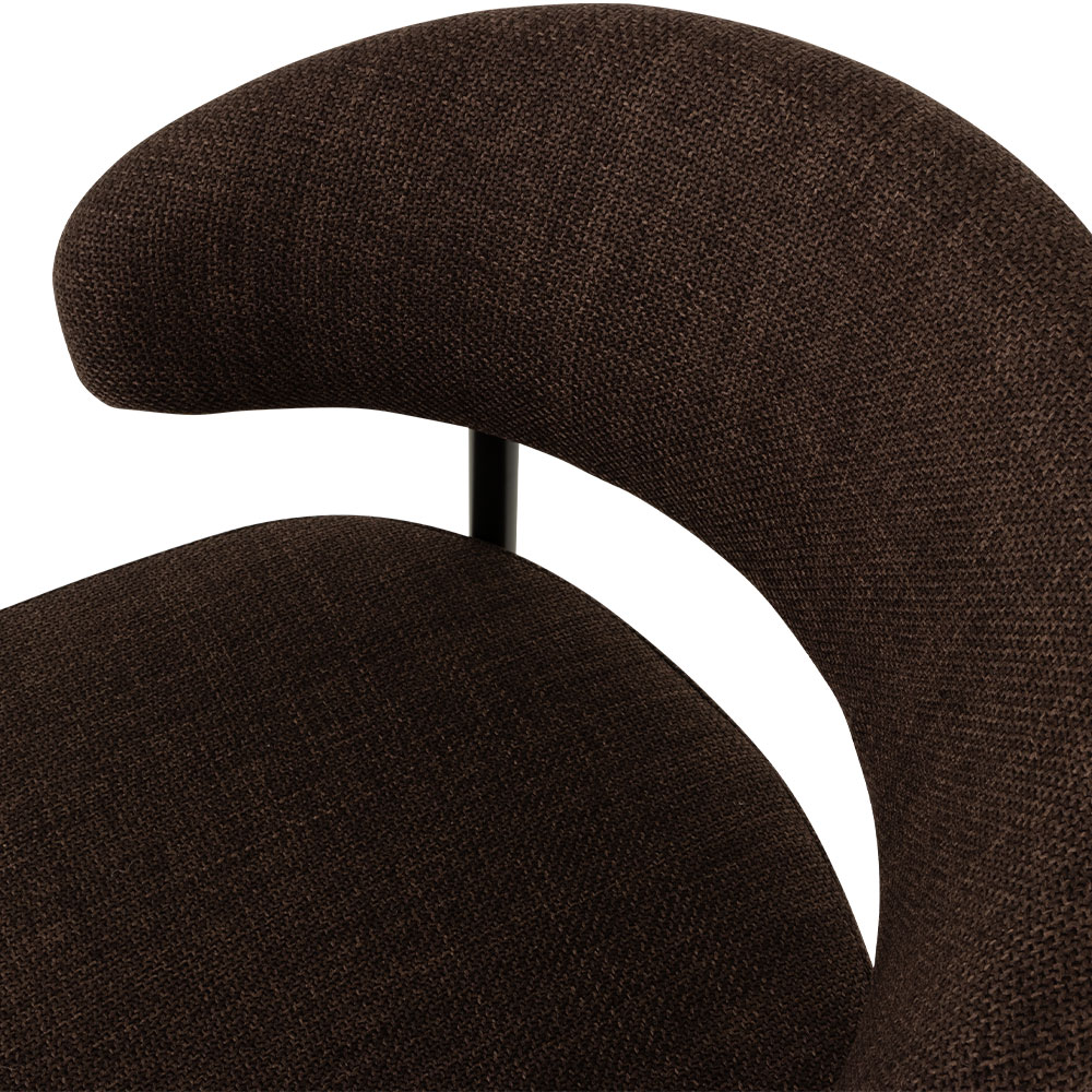 Nordic & Whitly 5 Piece Dining Set - W110, Dark Brown