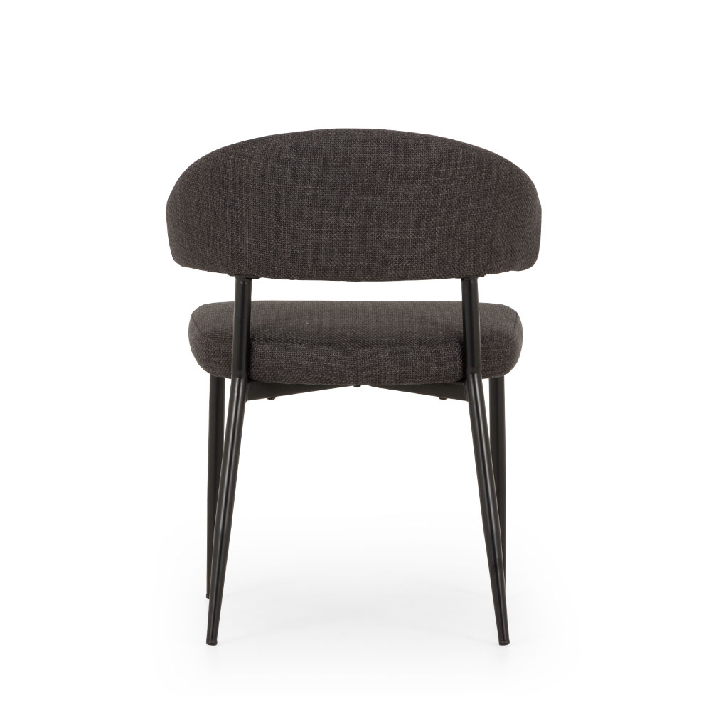 Nordic & Whitly 7 Piece Dining Set - W160, Charcoal