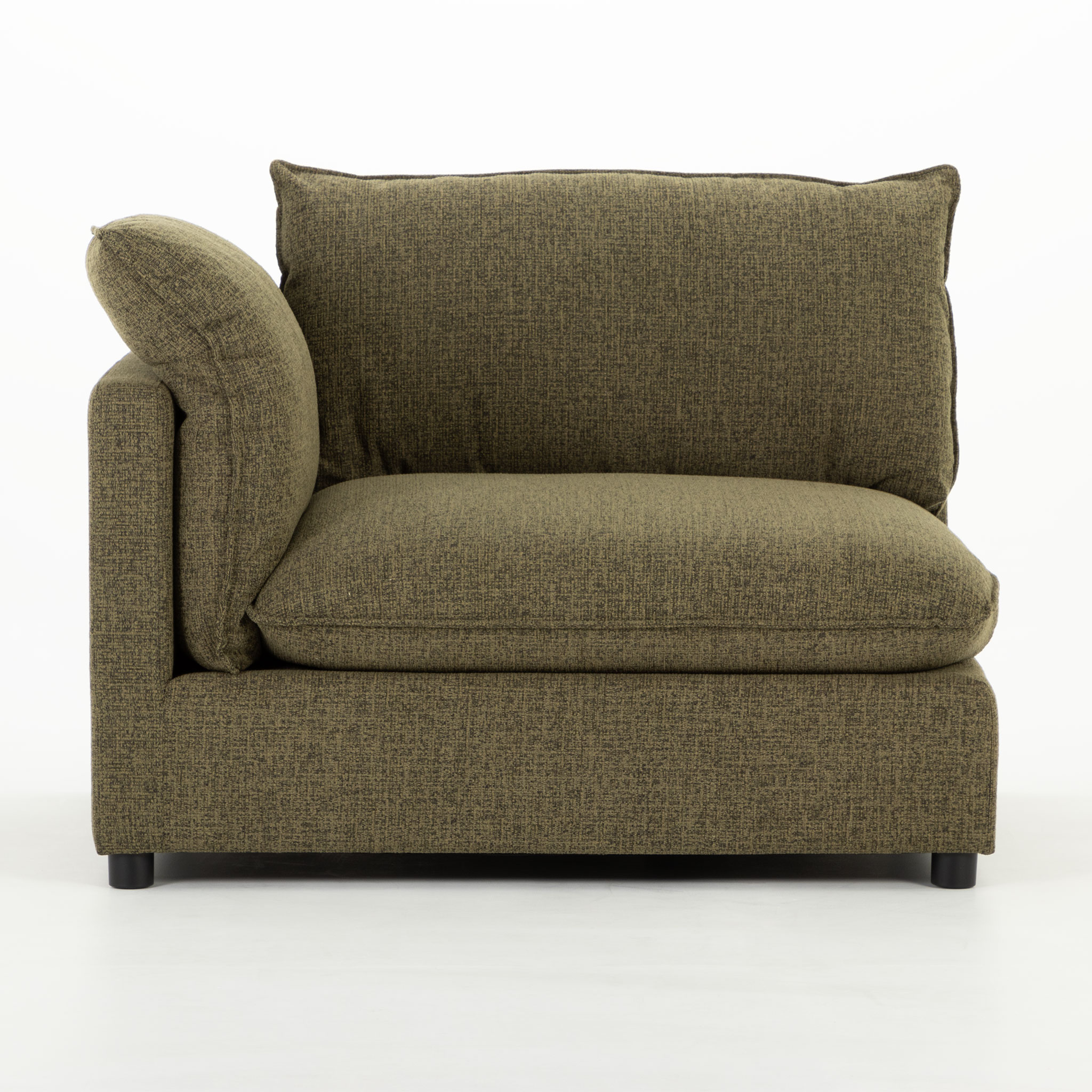 Zoey 3 Seater Modular Chaise Sofa, Green