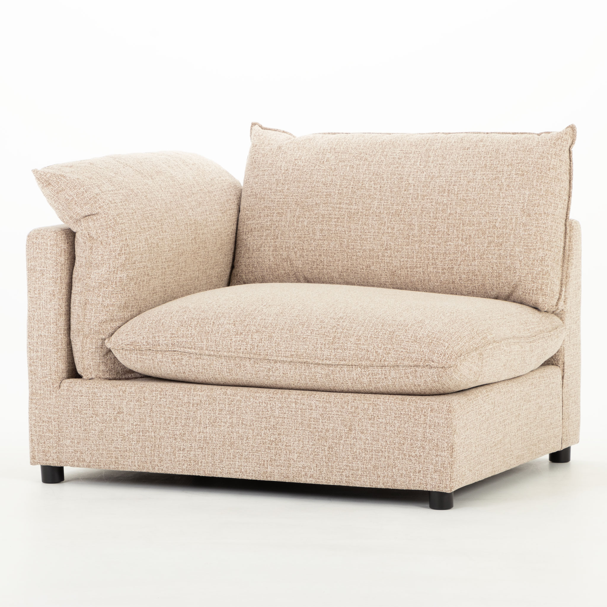 Zoey 5 Seater Corner Modular Sofa, Brown