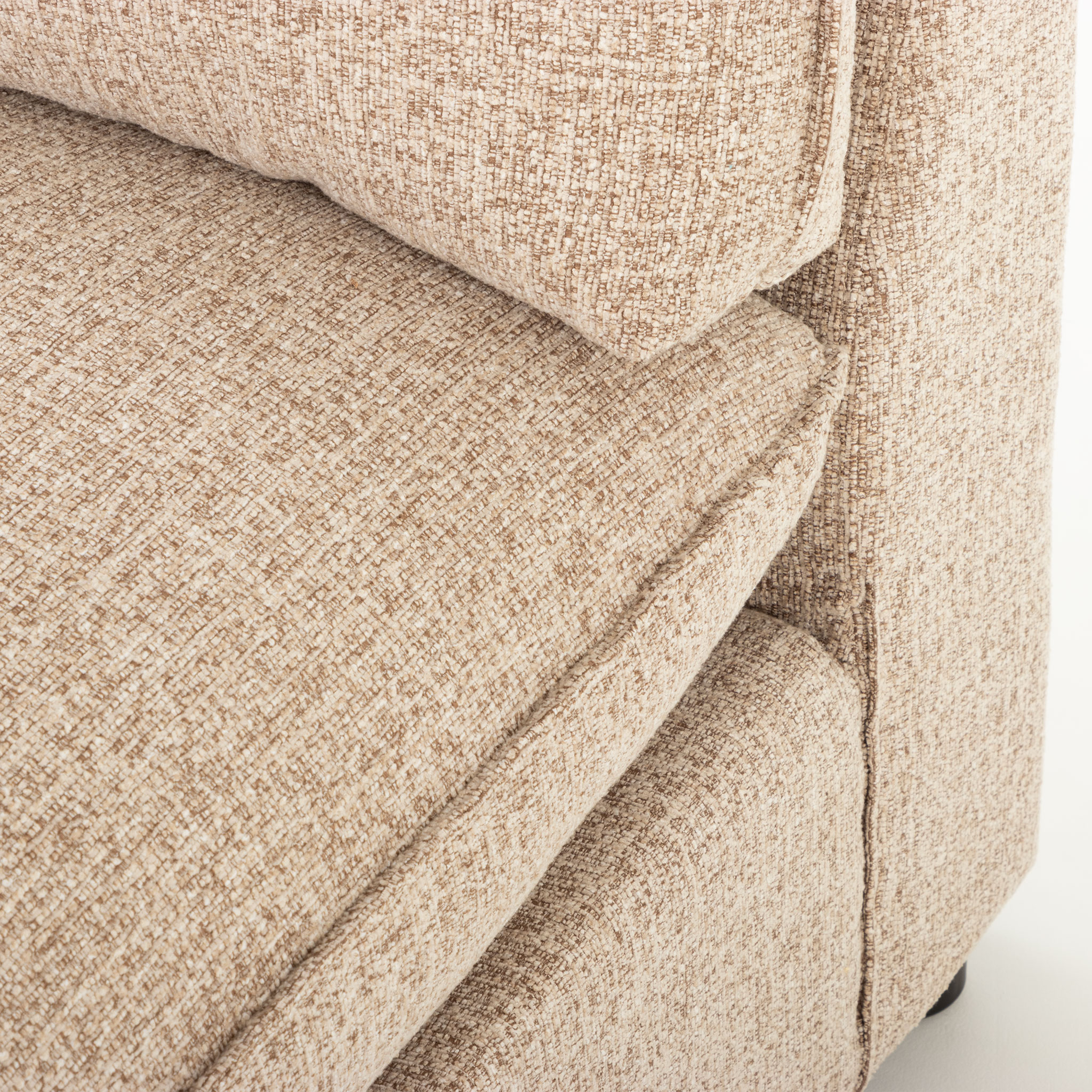 Zoey 5 Seater Corner Modular Sofa, Brown