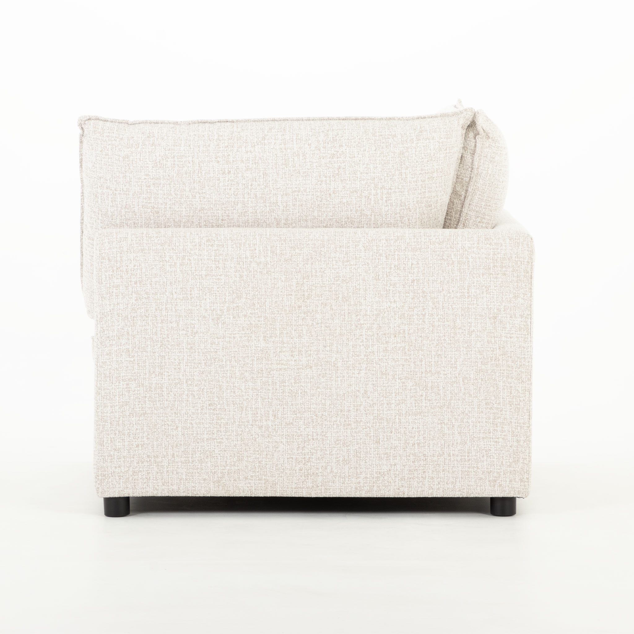 Zoey 4 Seater Corner Modular Chaise Sofa Right Hand Facing, Natural