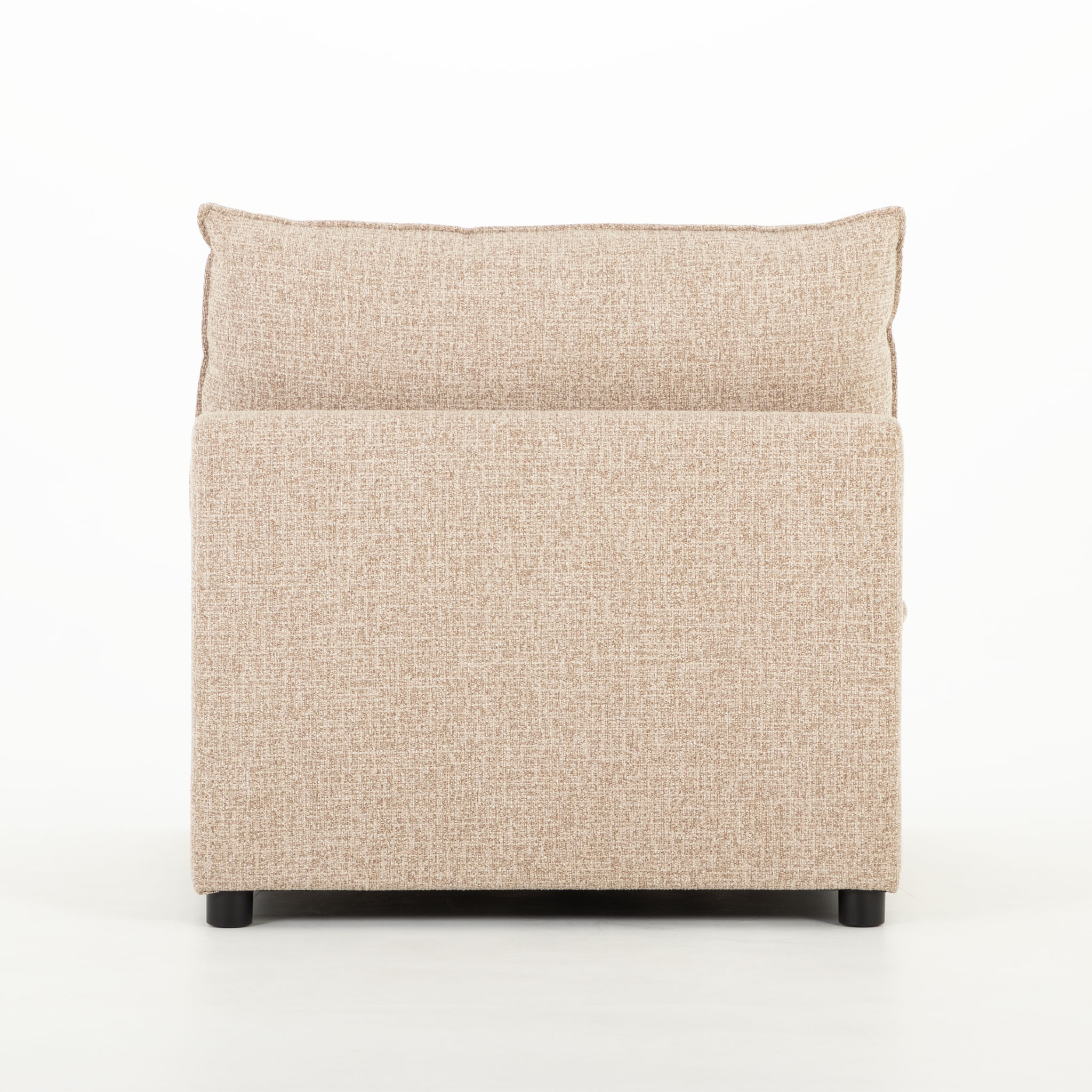 Zoey 5 Seater Corner Modular Sofa With Ottoman, Brown