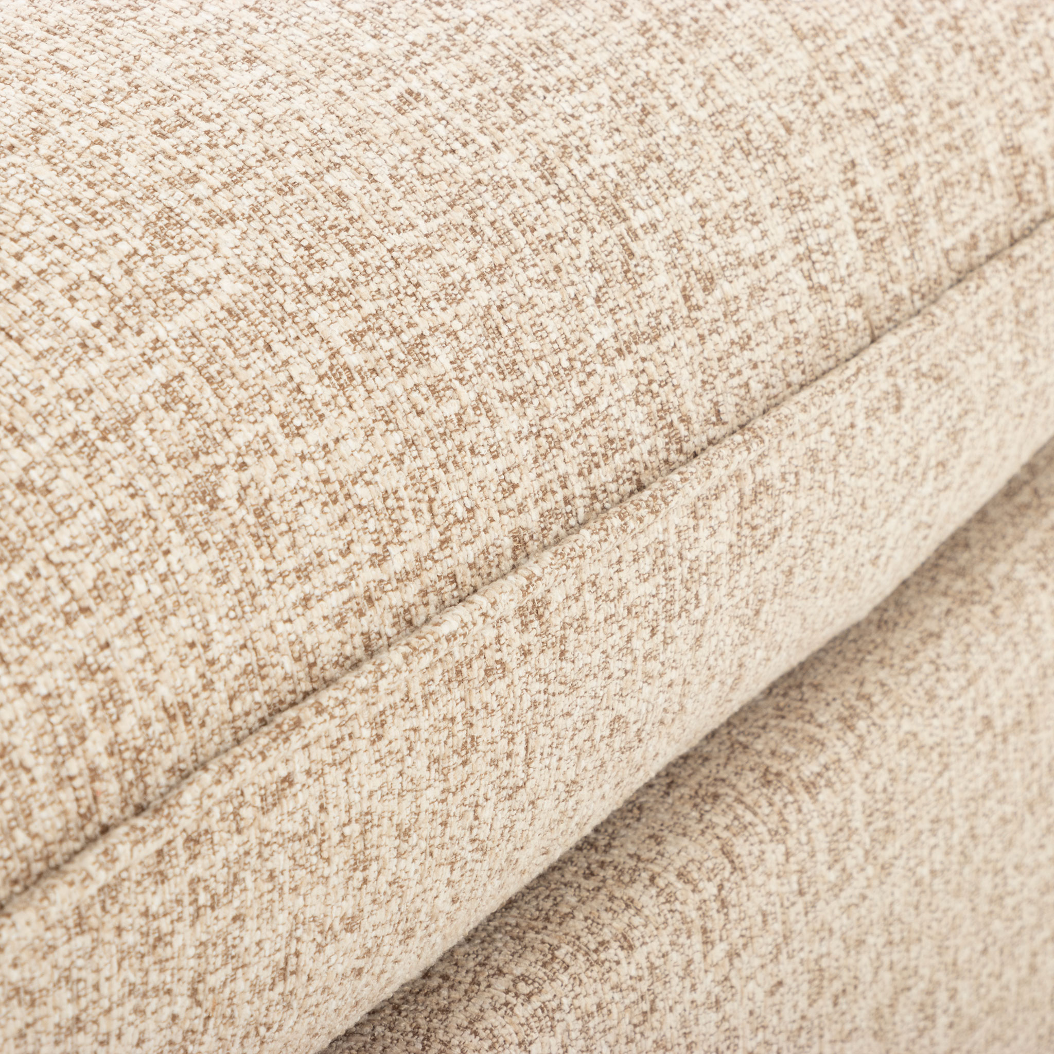 Zoey 5 Seater Corner Modular Sofa With Ottoman, Brown