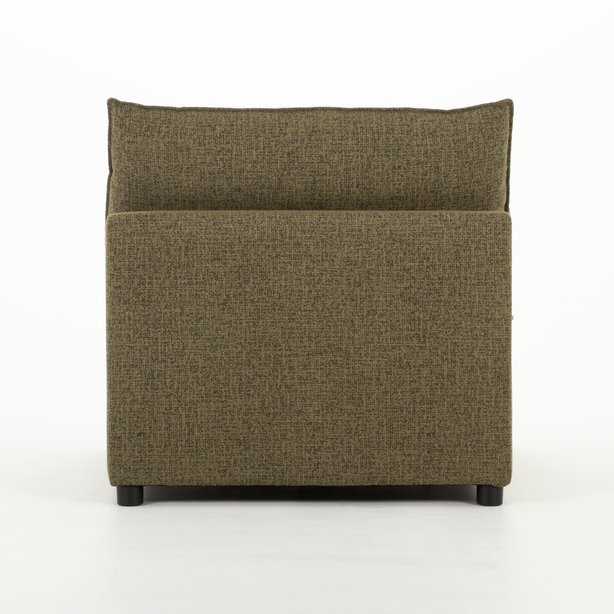 Zoey 5 Seater Corner Modular Sofa With Ottoman, Green