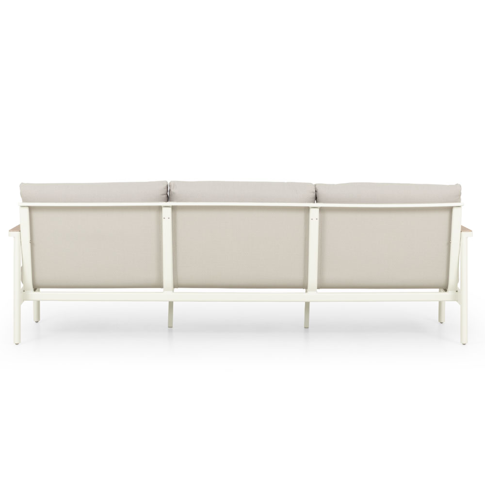 Lucia 4 Piece Outdoor Lounge Set with Coffee Table, White