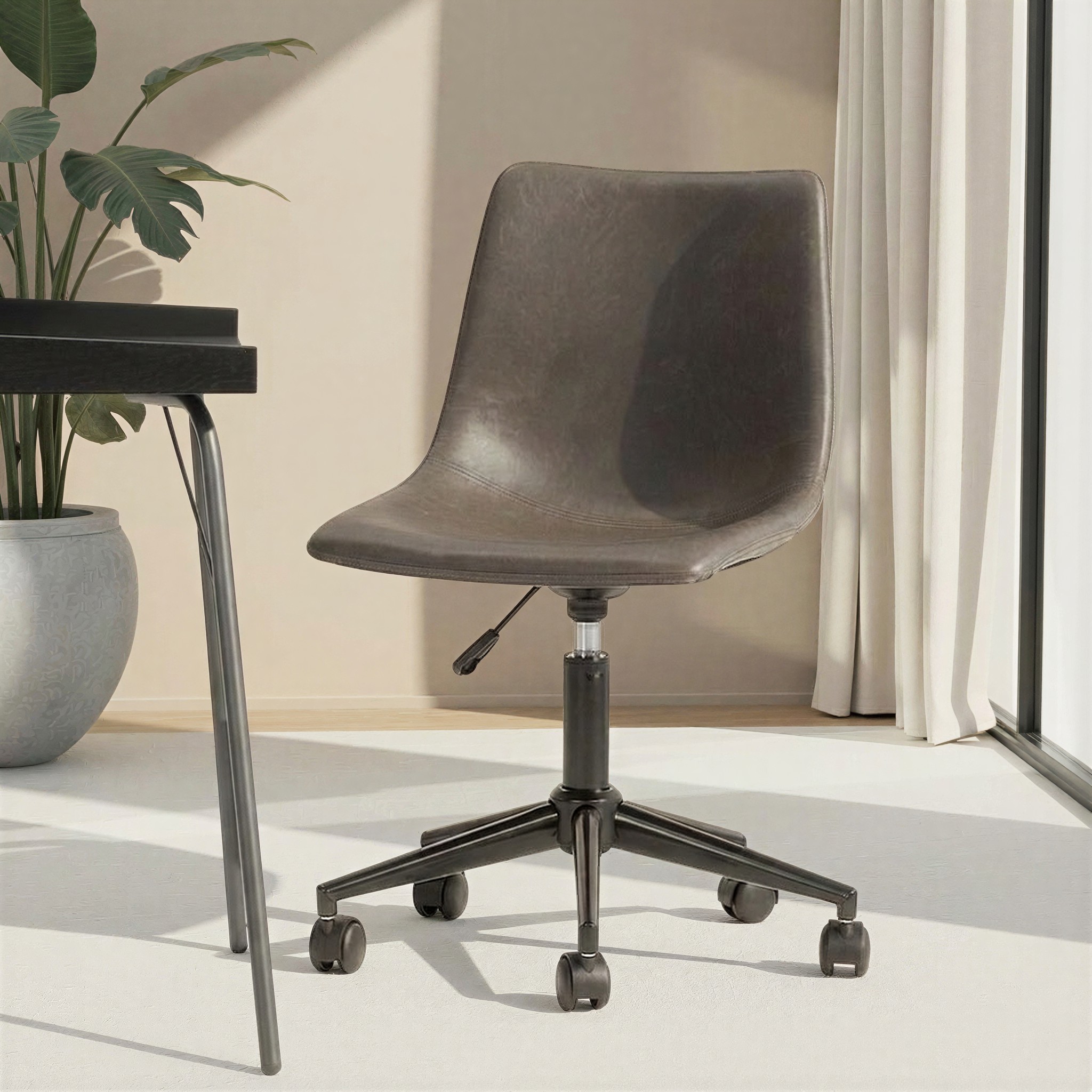 Vintage Office Chair, Grey