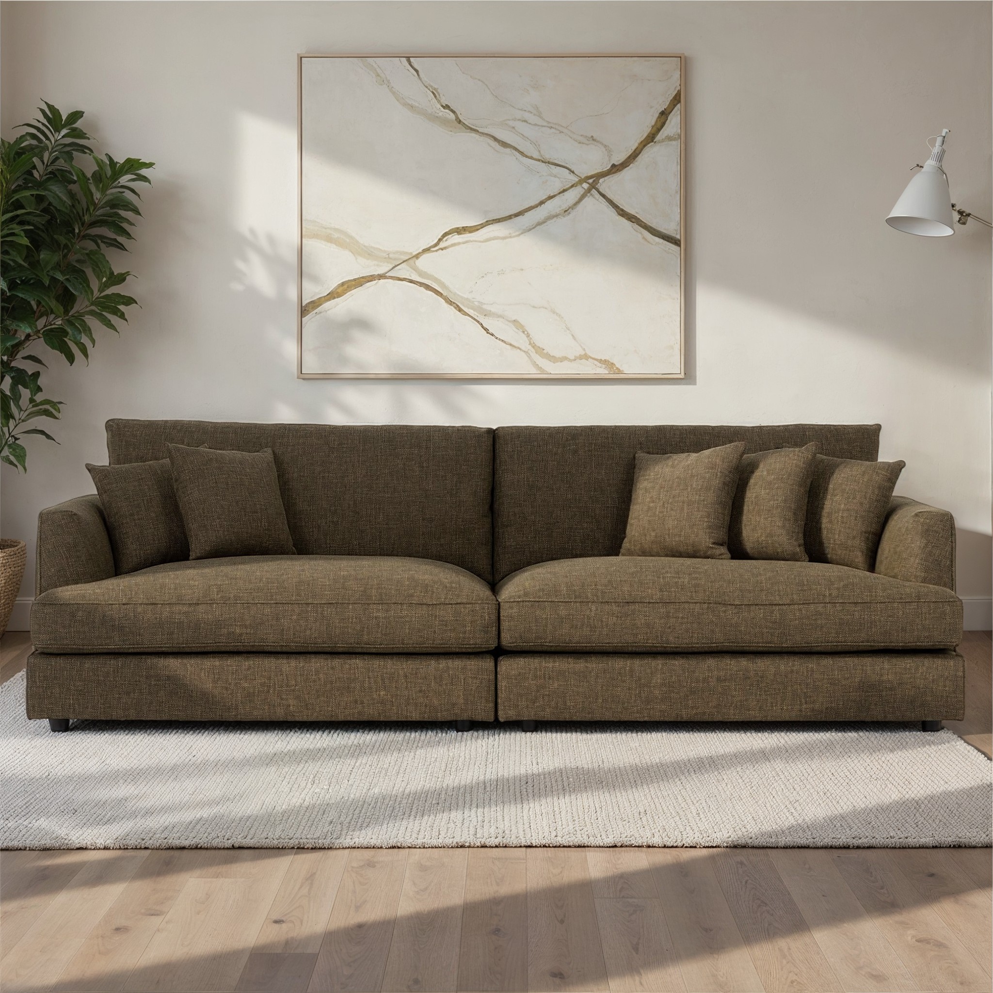 Hampshire Oversized 4 Seater, Olive Green