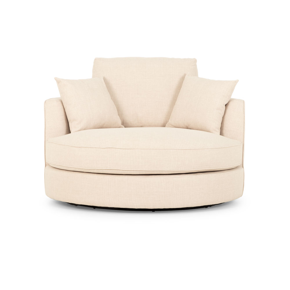 Hampshire Swivel Chair, Oatmeal