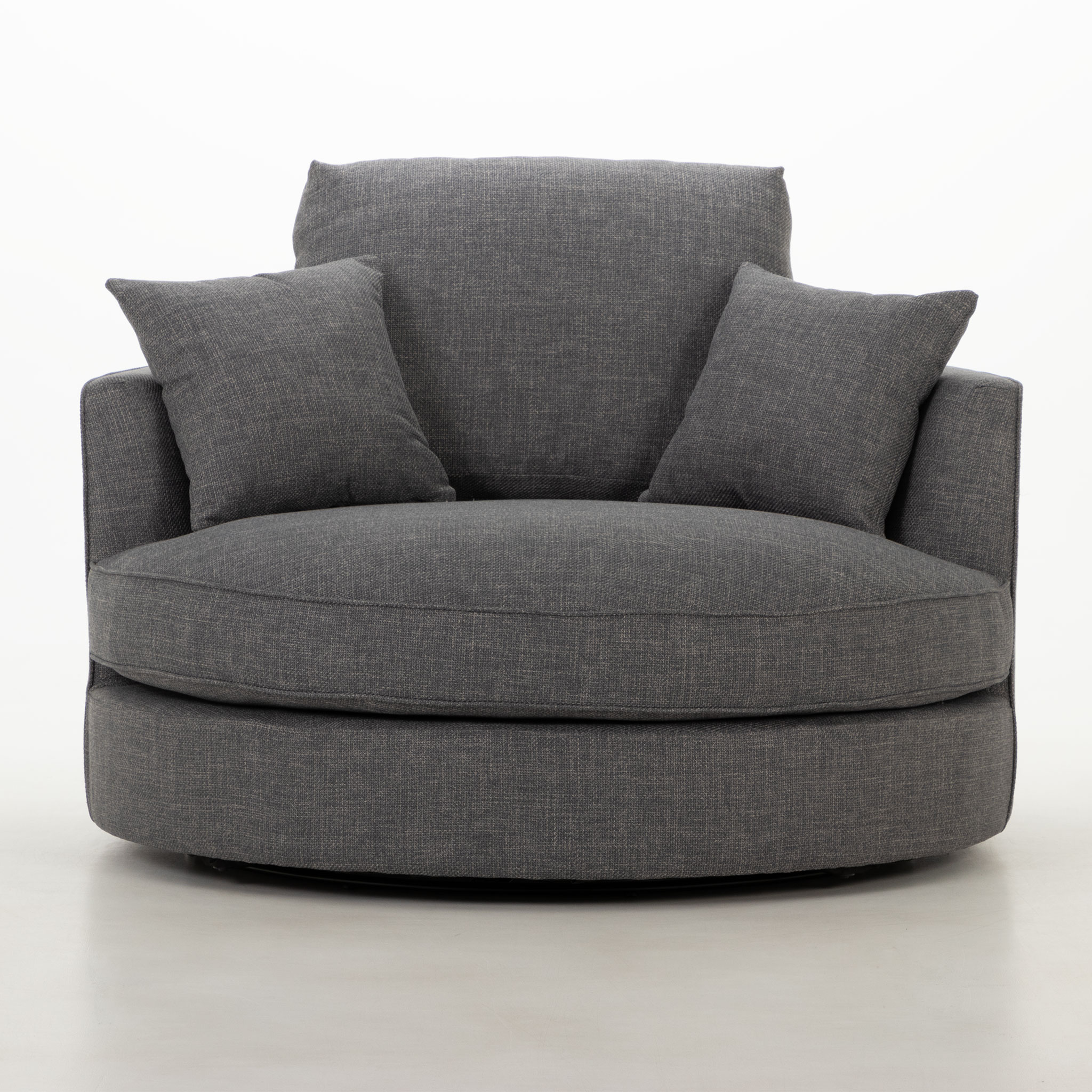 Hampshire Swivel Chair, Dark Grey