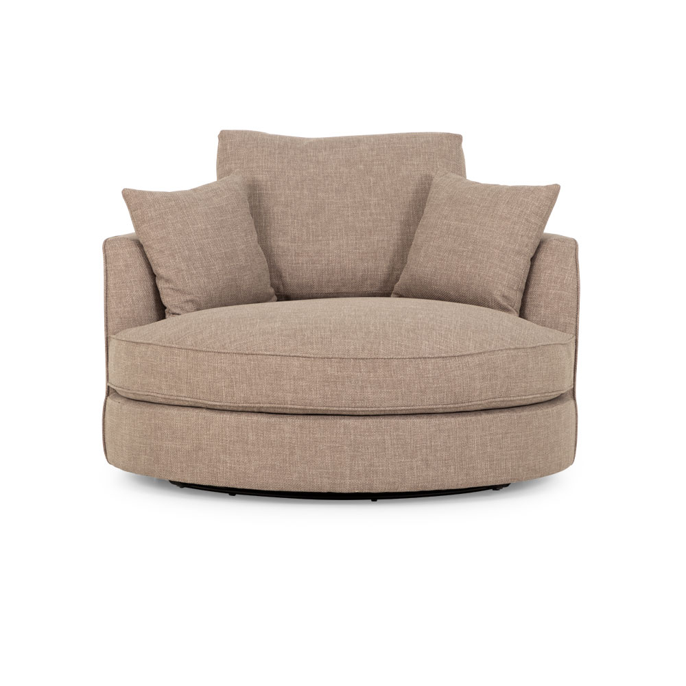 Hampshire Swivel Chair, Taupe