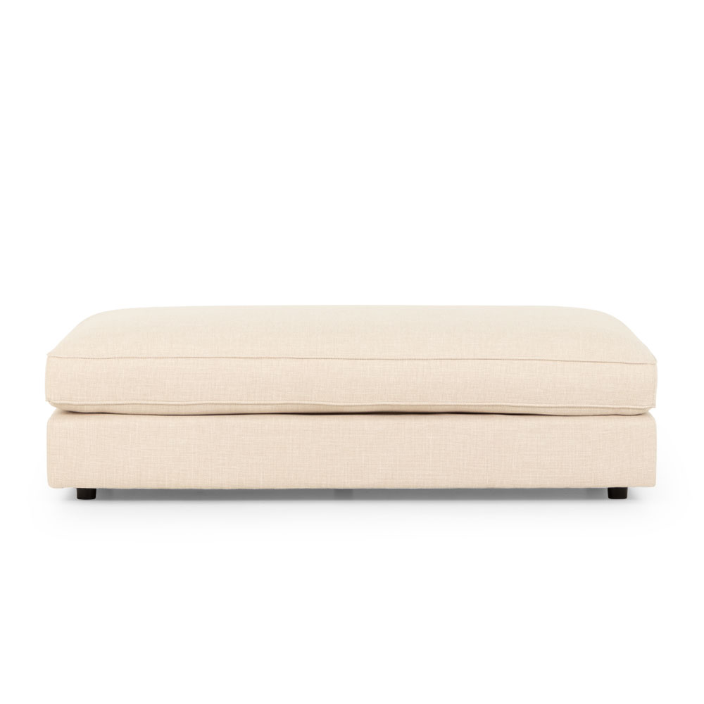 Hampshire Oversized Ottoman, Oatmeal