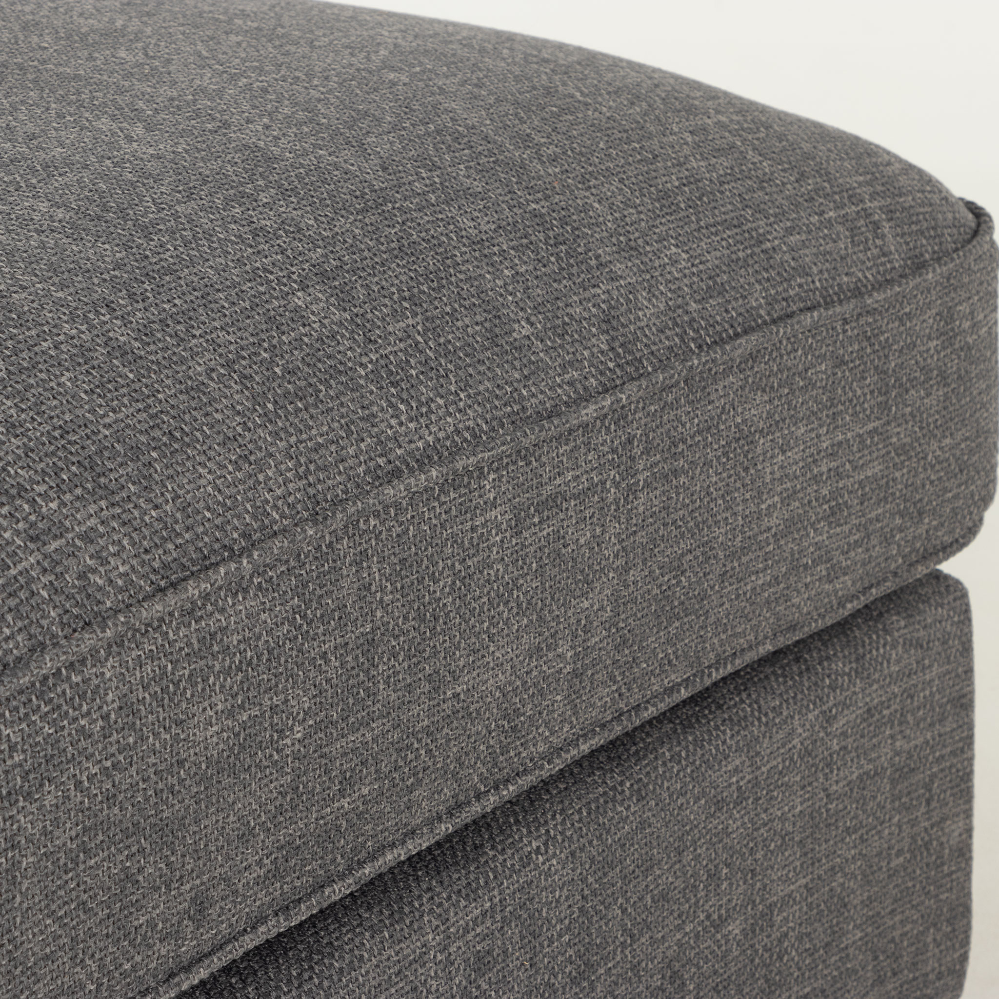 Hampshire Oversized Ottoman, Dark Grey