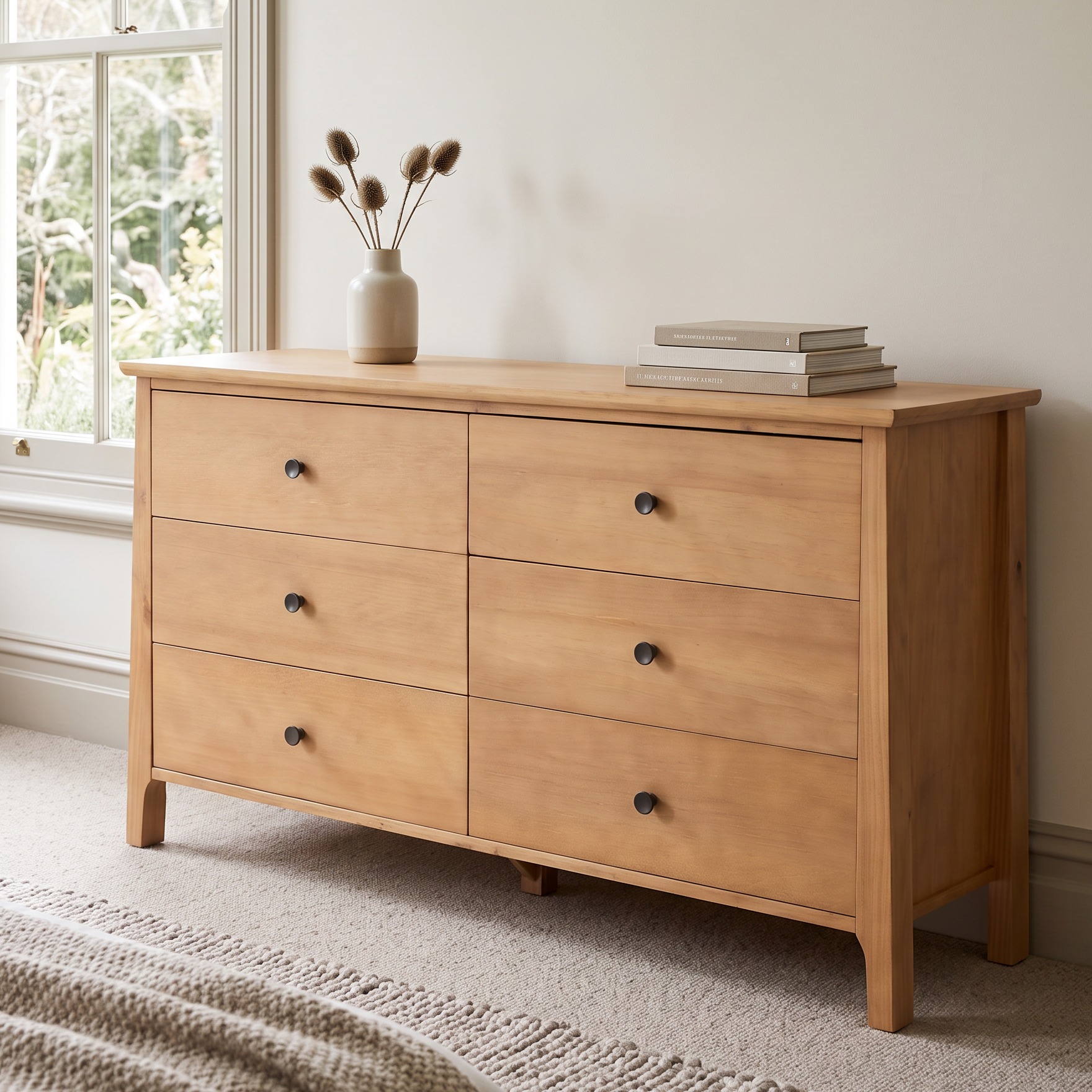 Emery 6 Drawer Lowboy, Light