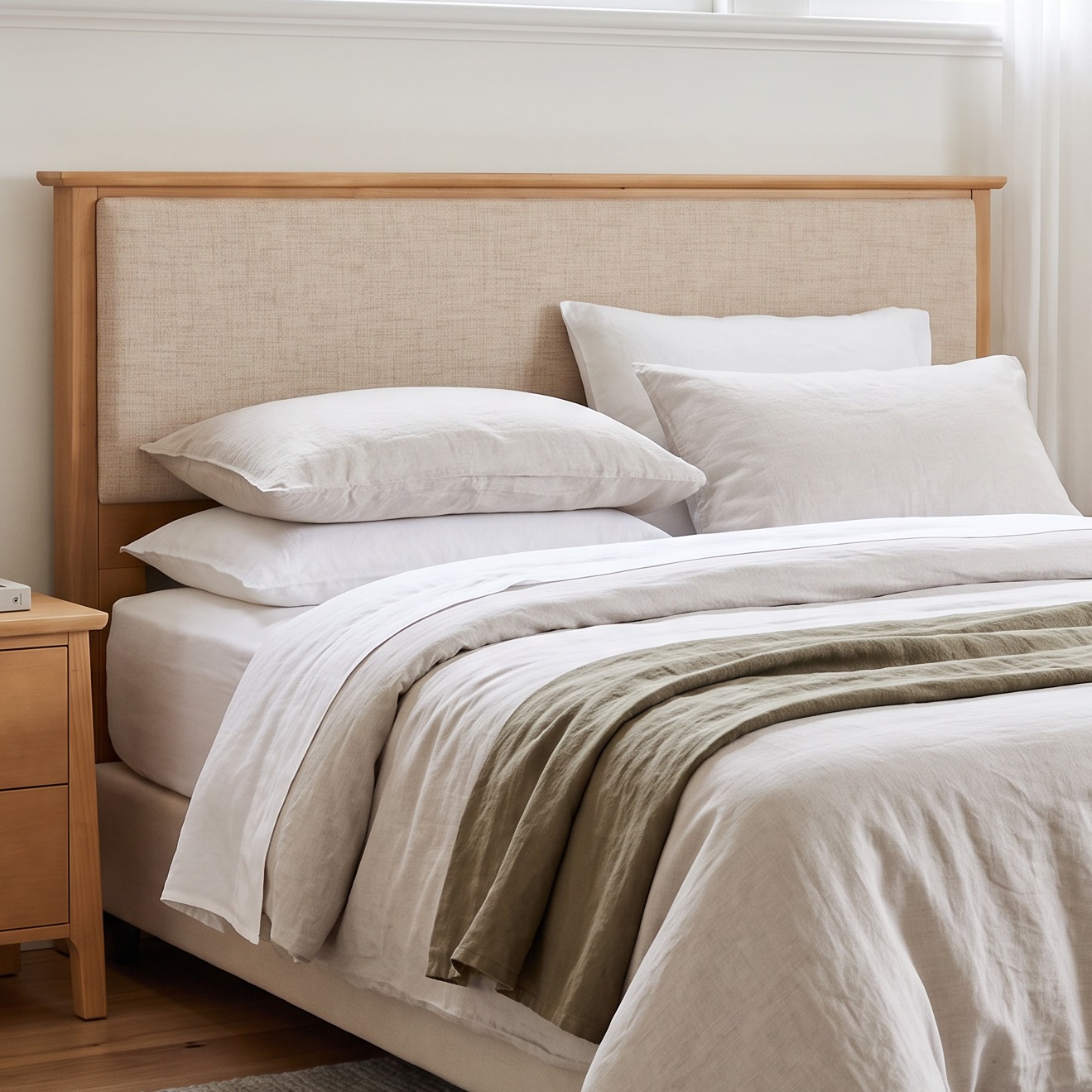 Emery King/Super King Headboard, Light