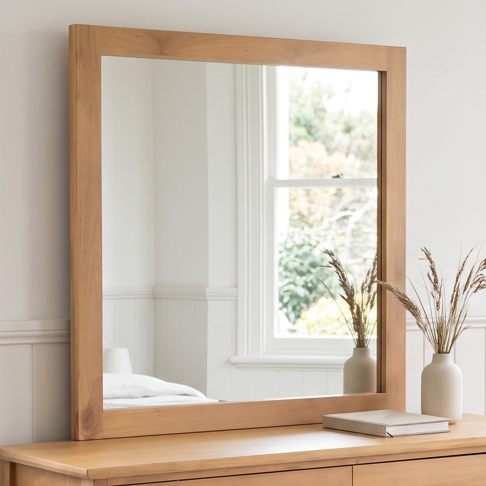 Emery Dresser Mirror, Light