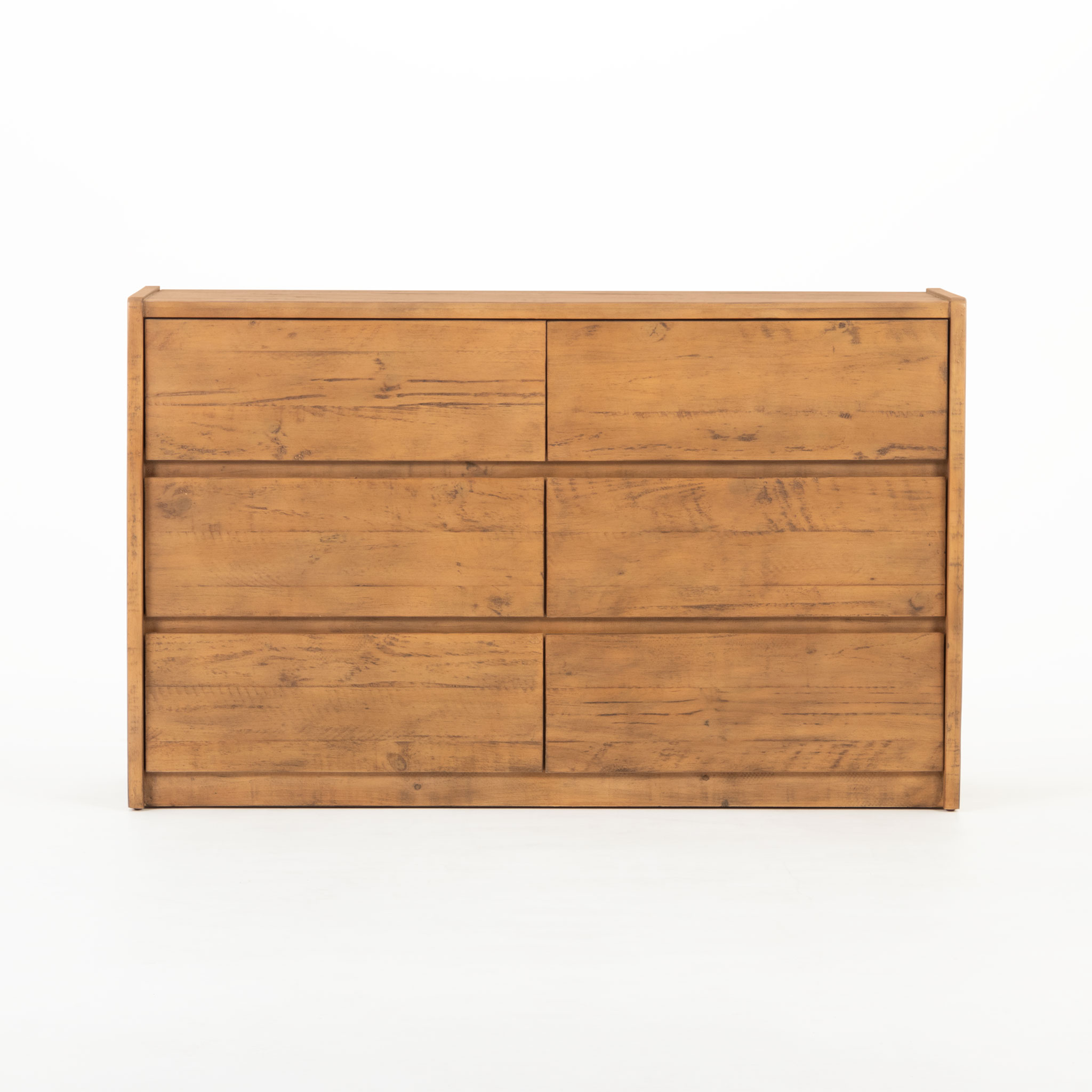 Ashby 6 Drawer Lowboy, Rustic Brown