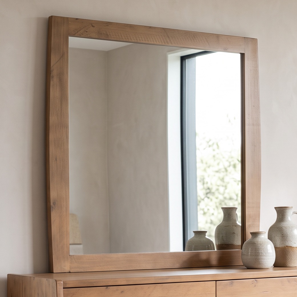 Ashby Dresser Mirror, Rustic Brown