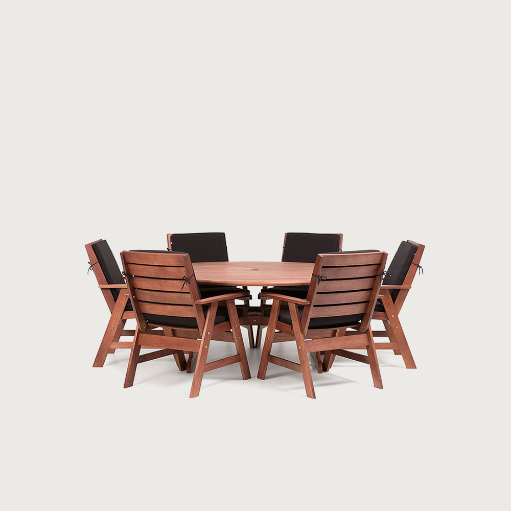 Miami Outdoor Round Dining Table W150 Target Furniture NZ
