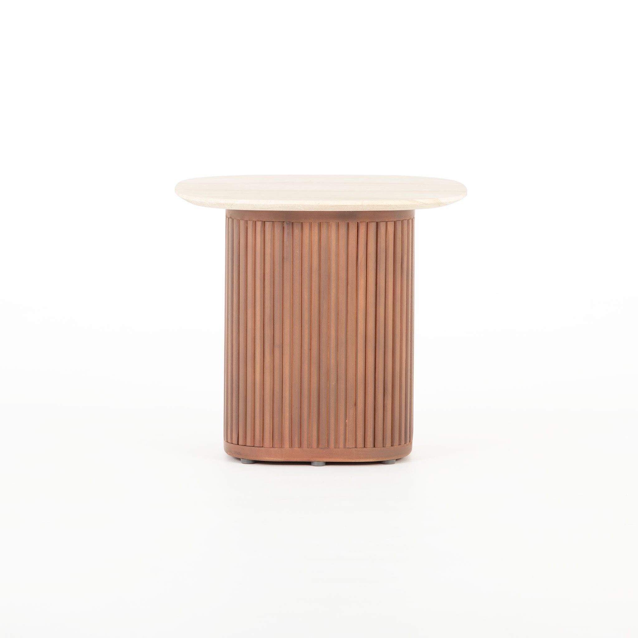 Azlea Outdoor Side Table - W50, Walnut Brown
