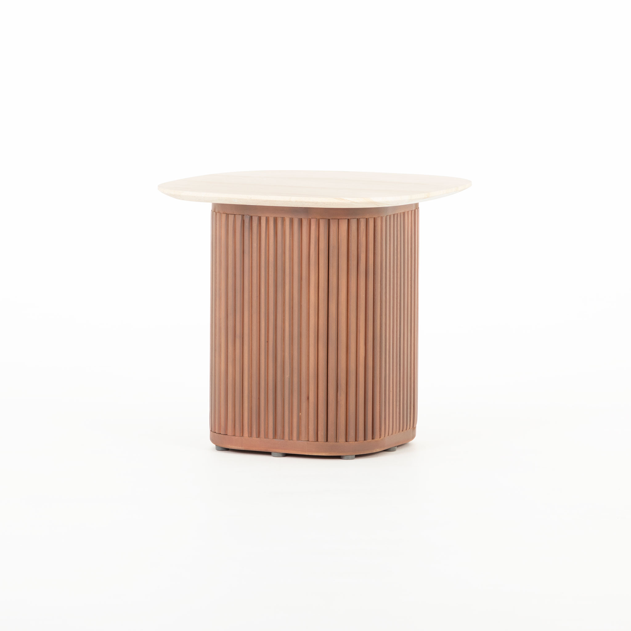 Azlea Outdoor Side Table - W50, Walnut Brown