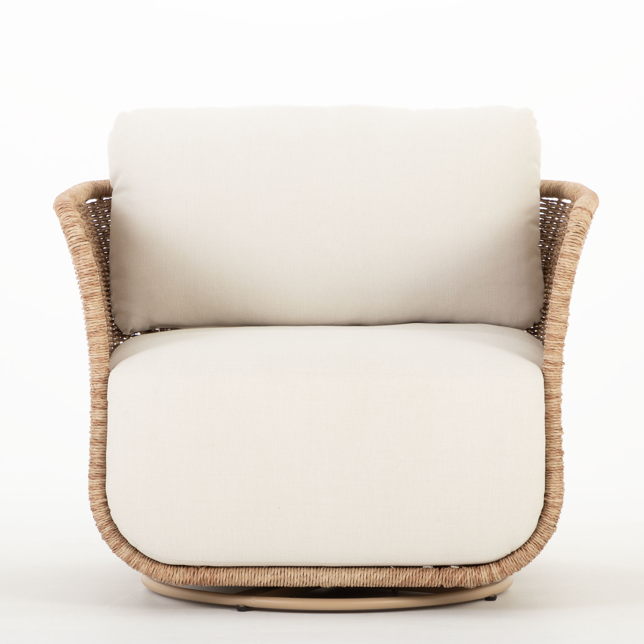 Tangier Outdoor Swivel Chair, Natural