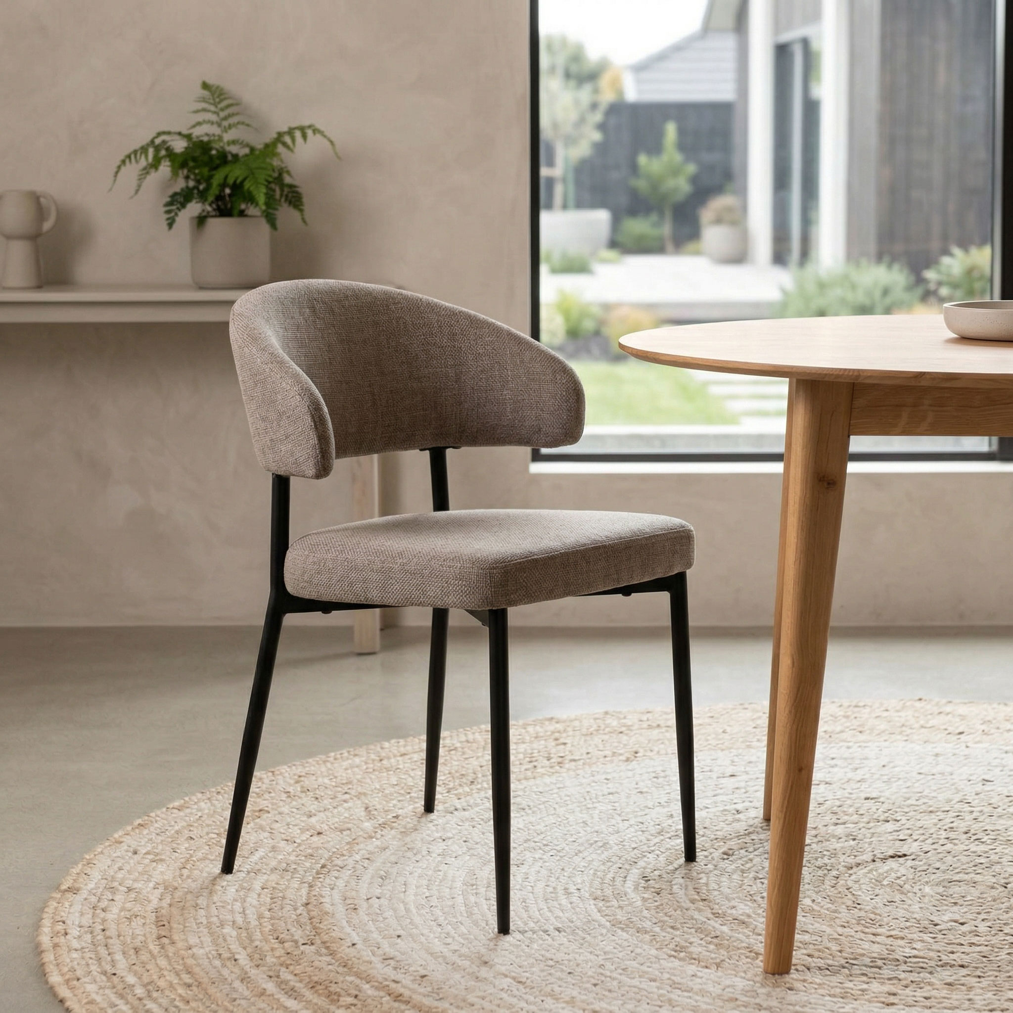 Whitly Dining Chair, Grey