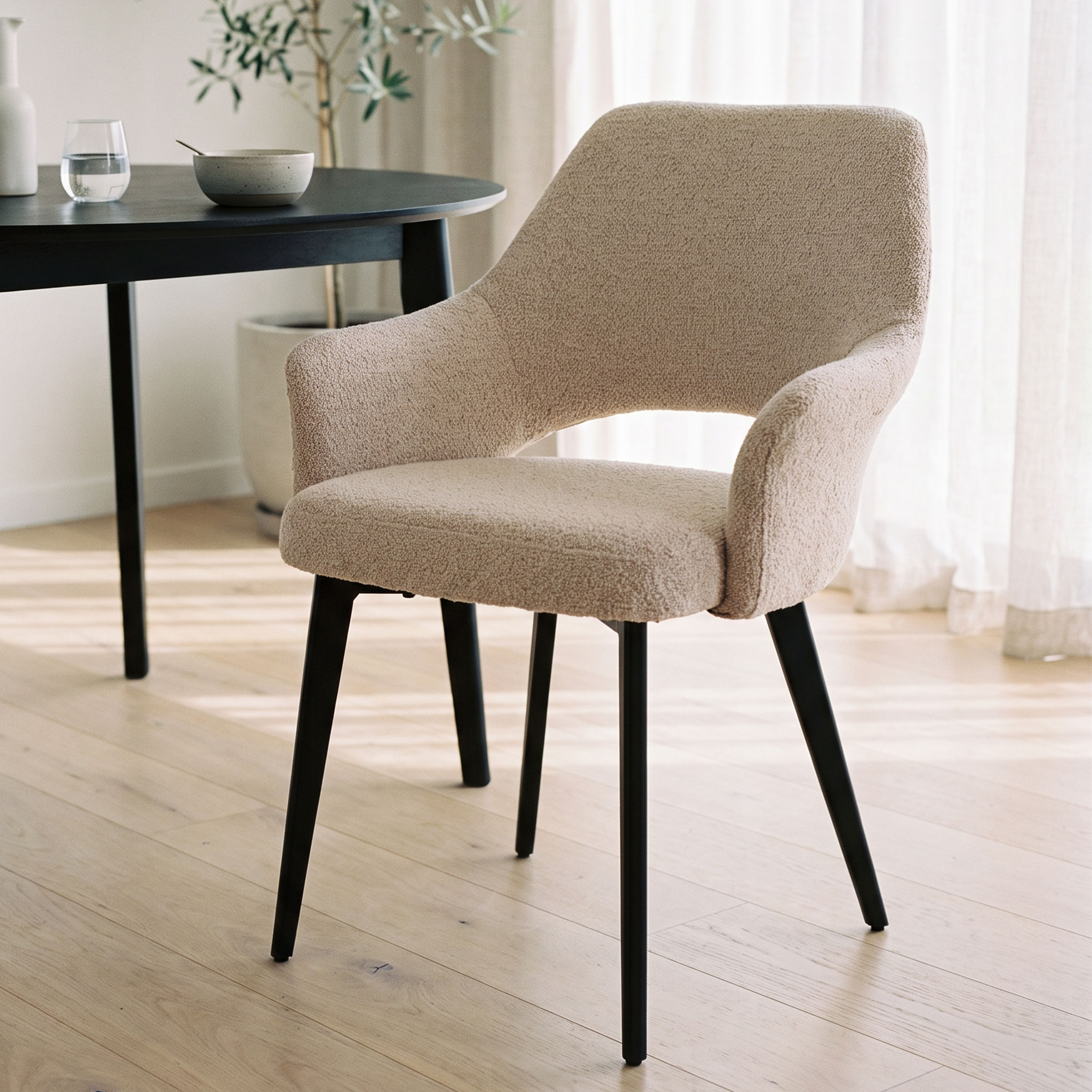 Ellie Dining Chair, Beige