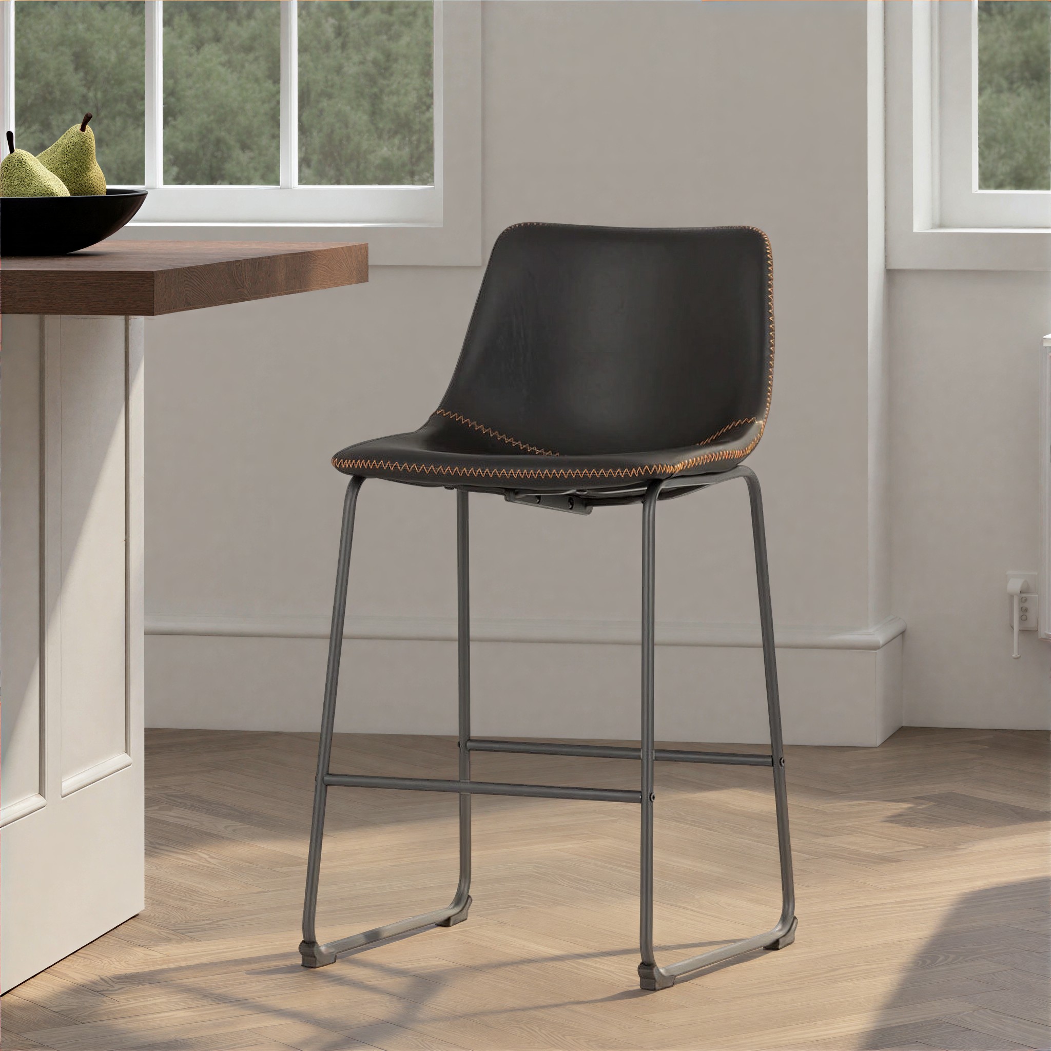 Vintage Barstool, Black