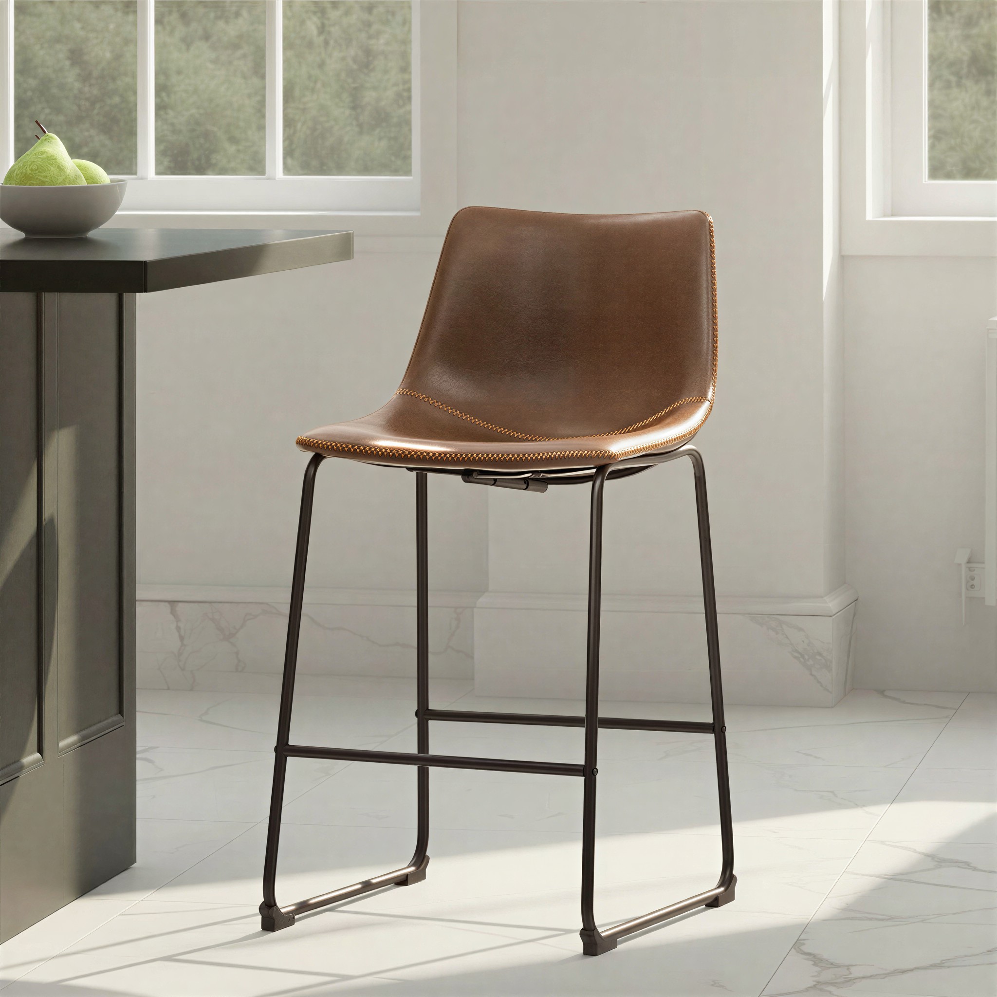 Vintage Barstool, Espresso