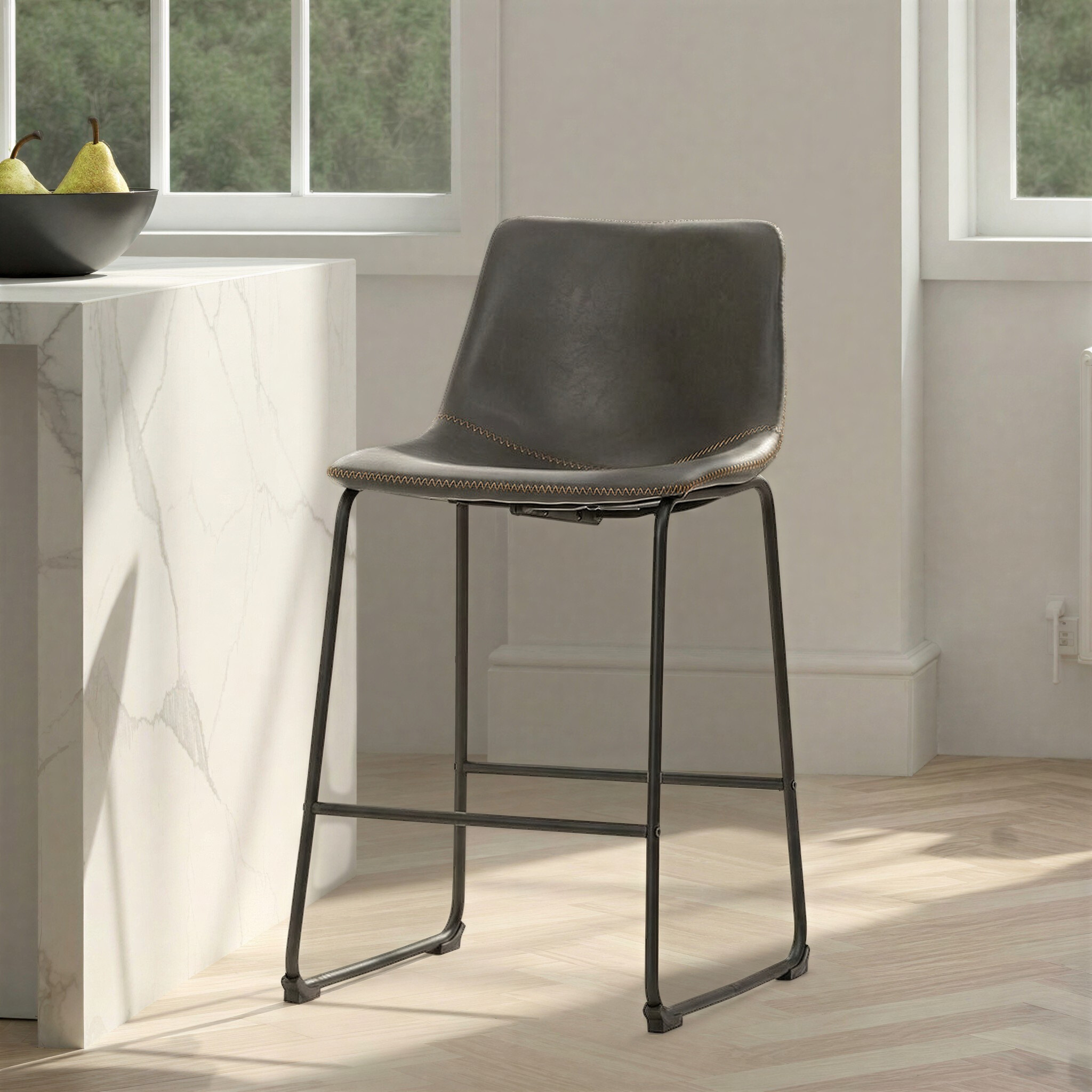 Vintage Barstool, Grey