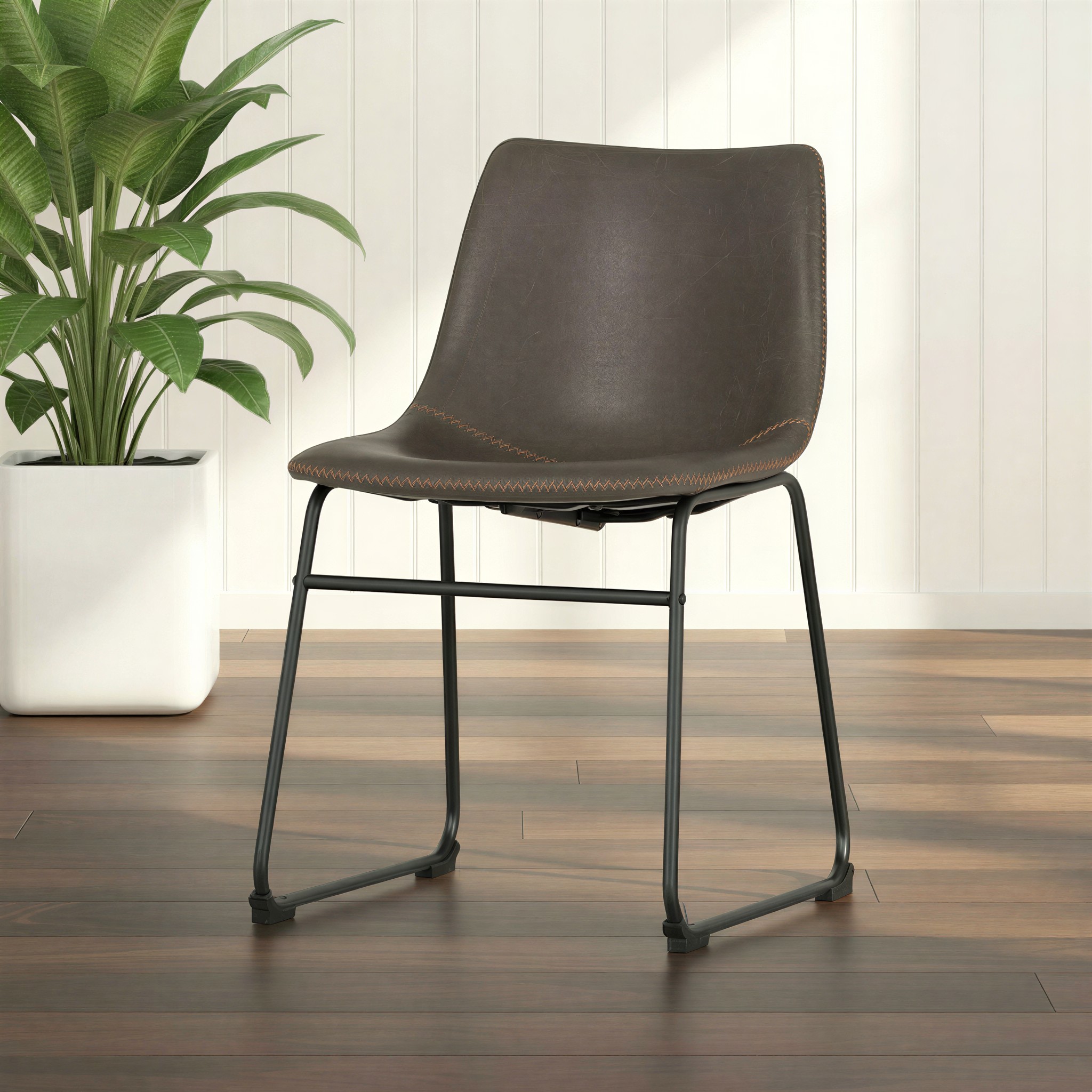 Vintage Dining Chair, Grey