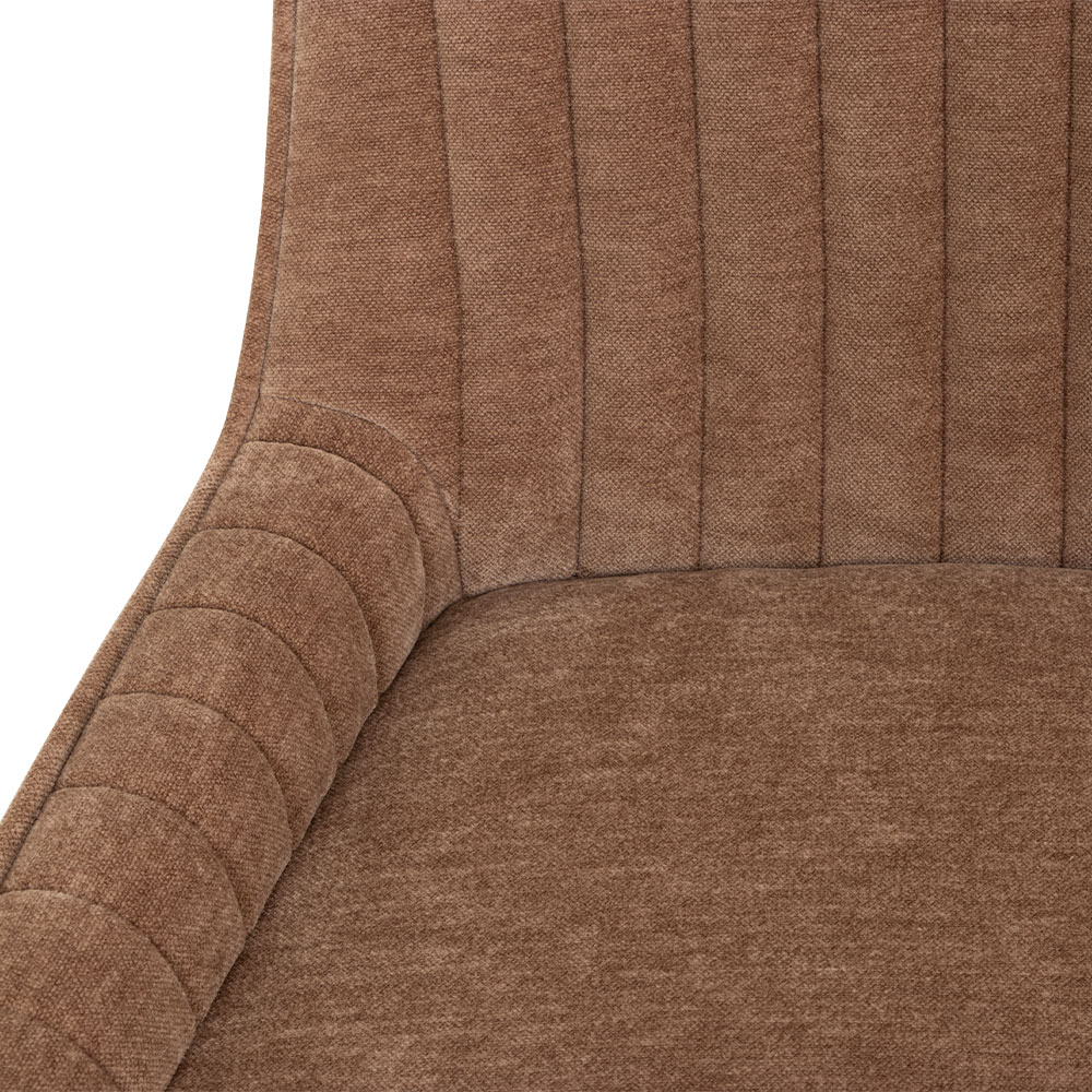 Parker Dining Chair With Oak Wood, Chocolate