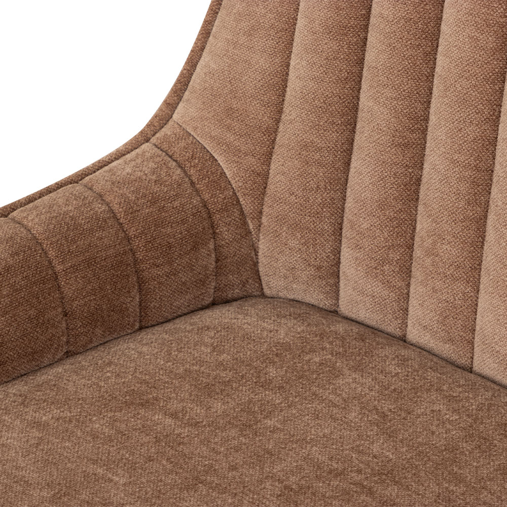 Parker Dining Chair With Oak Wood, Chocolate