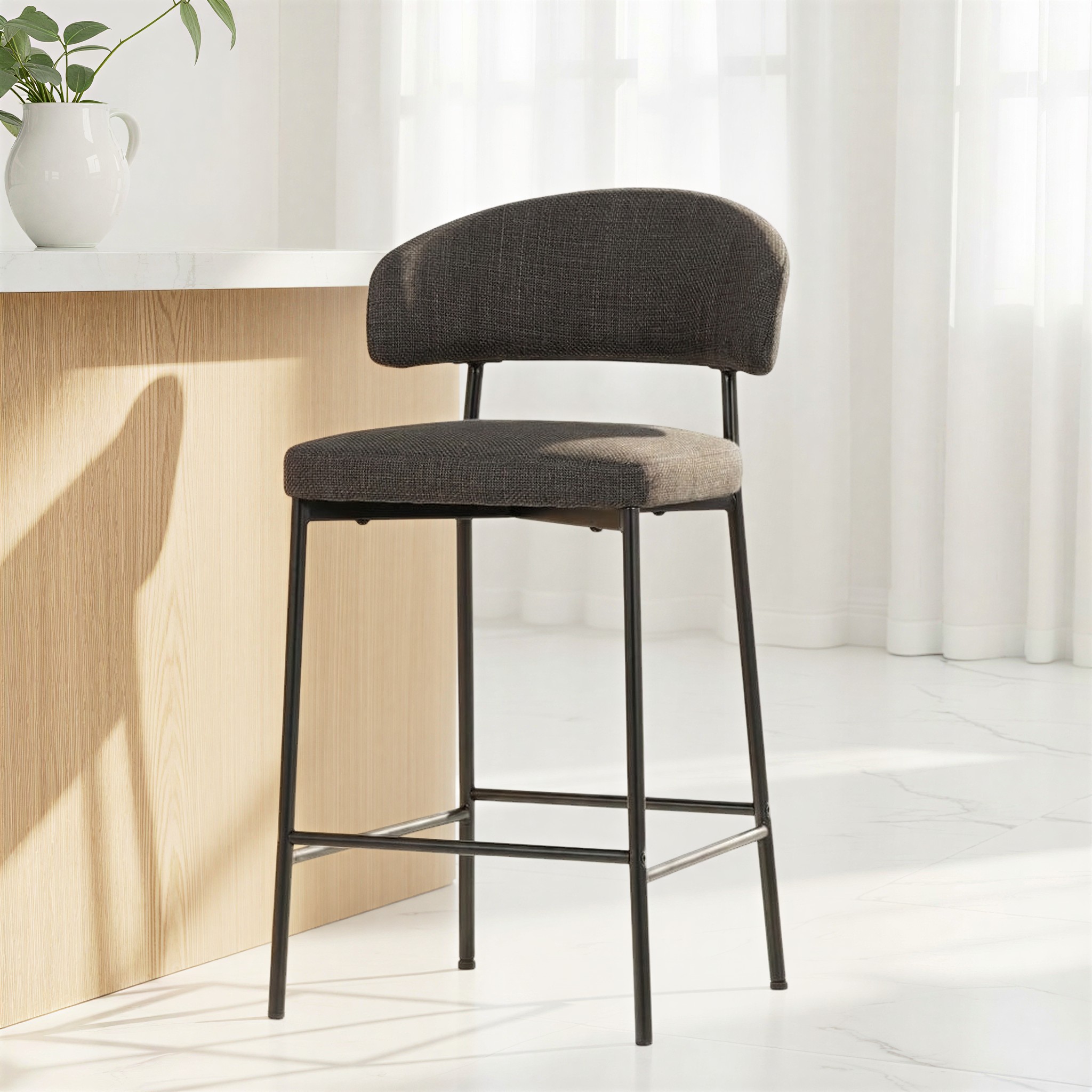 Whitly Barstool, Charcoal