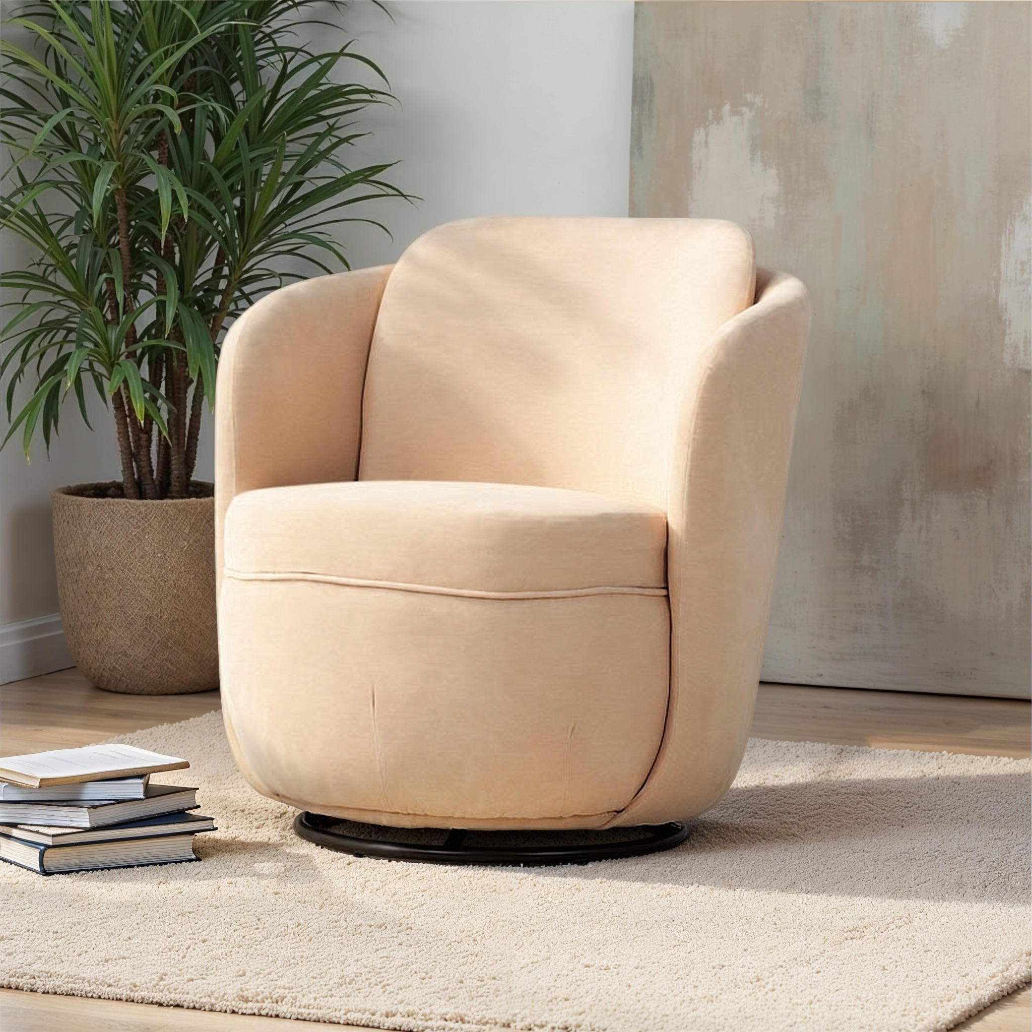Hamner Swivel Chair, Natural