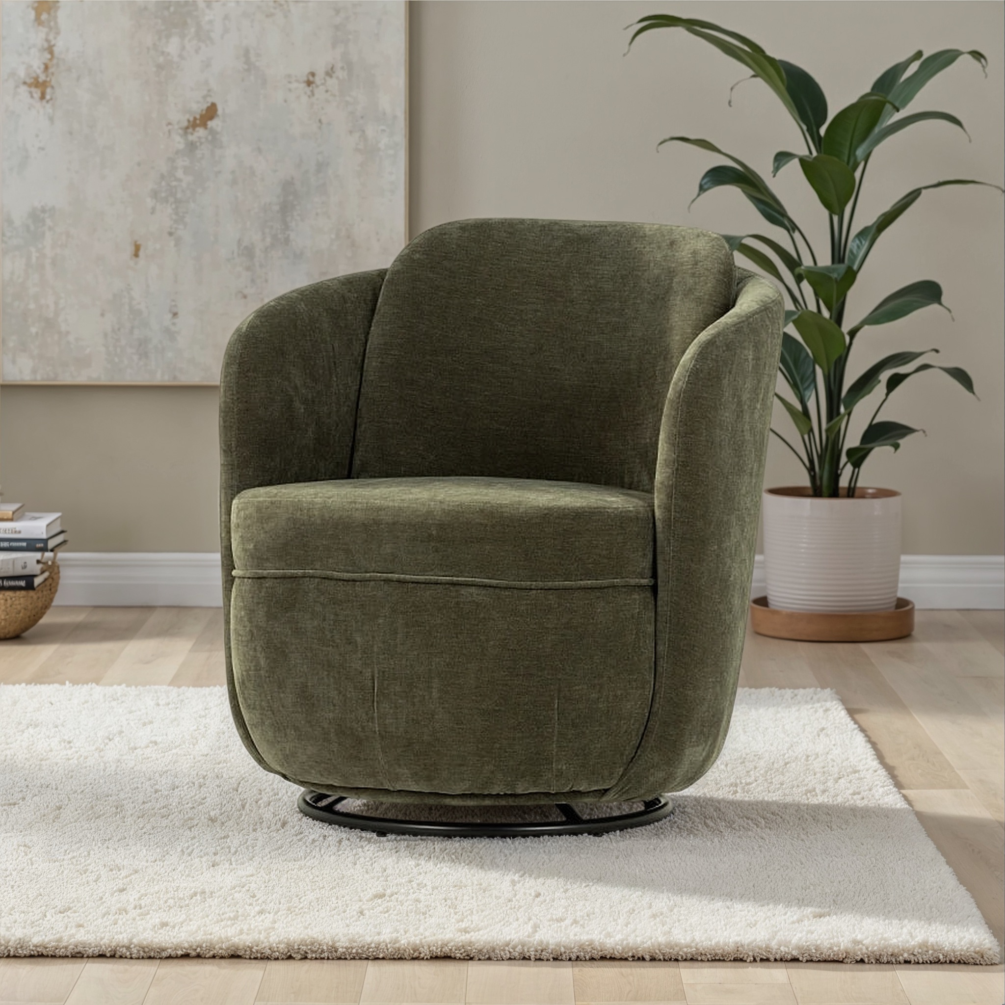 Hamner Swivel Chair, Green