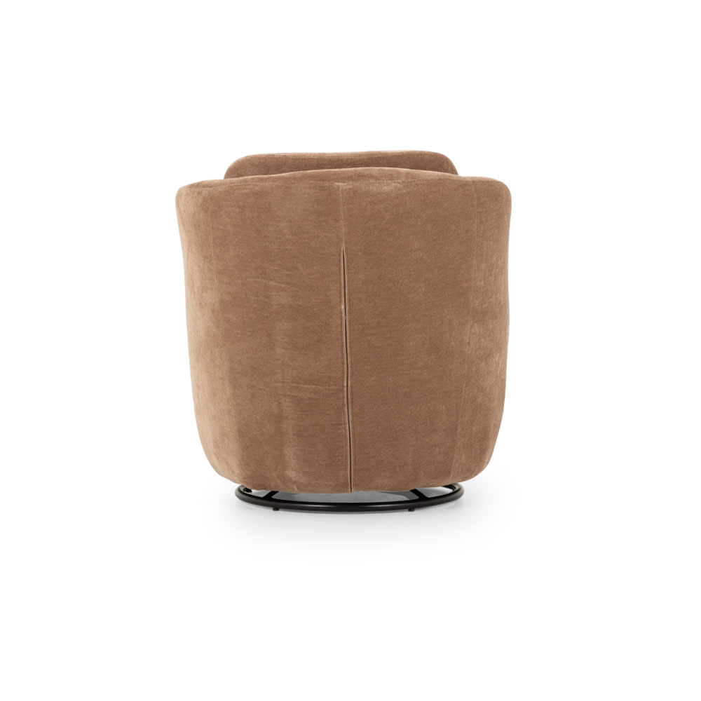 Hamner Swivel Chair, Chocolate
