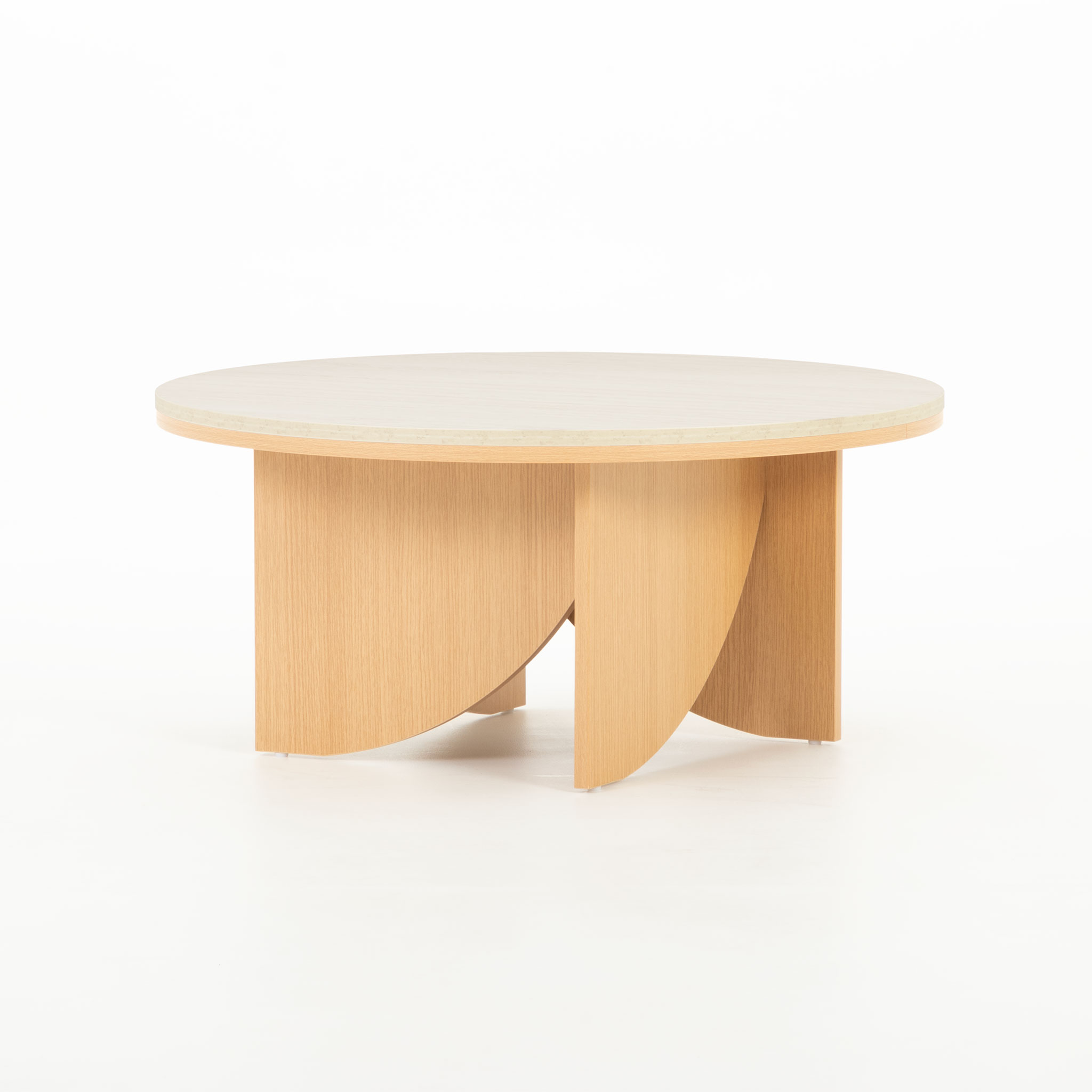Isla Round Coffee Table KD, Light Oak