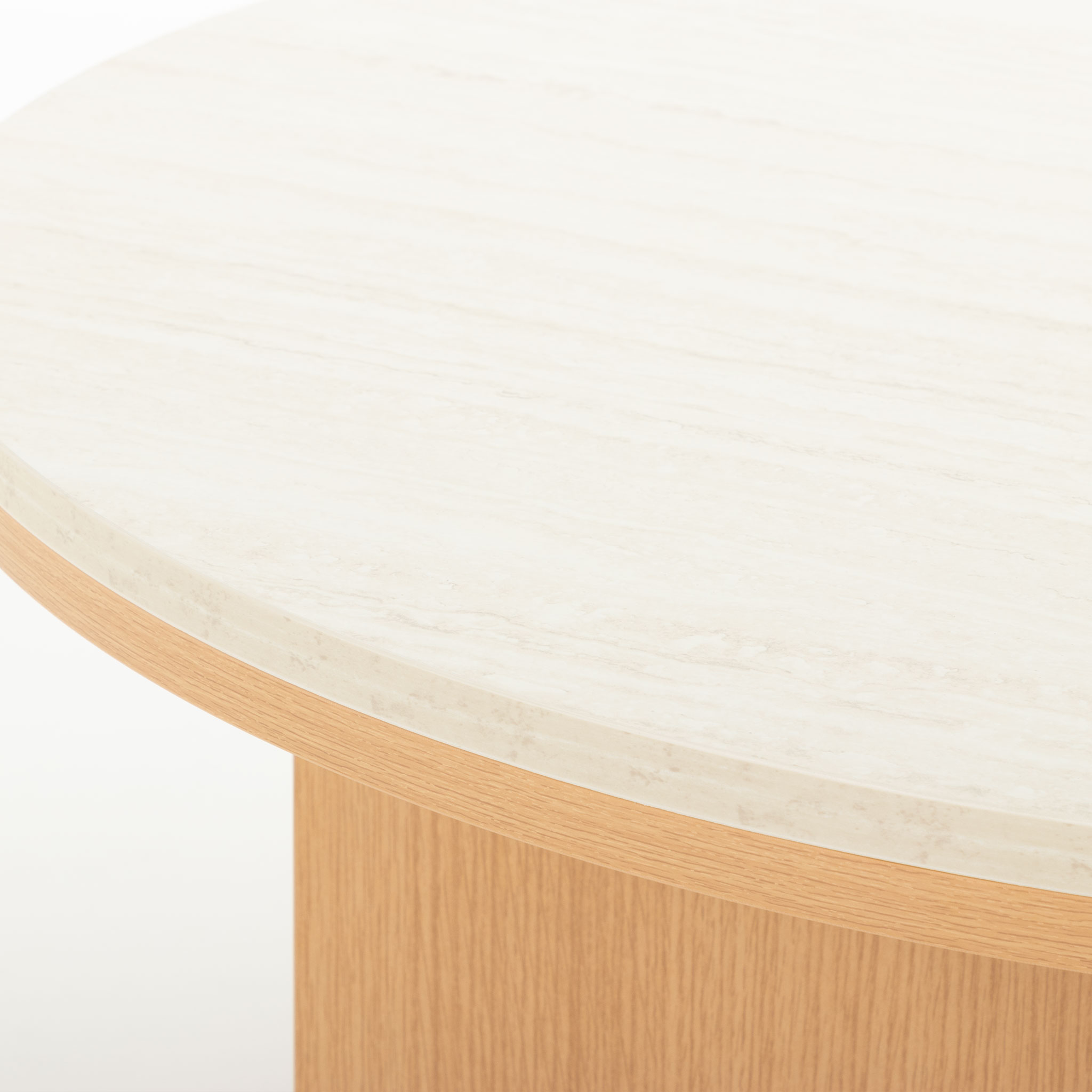 Isla Round Coffee Table KD, Light Oak