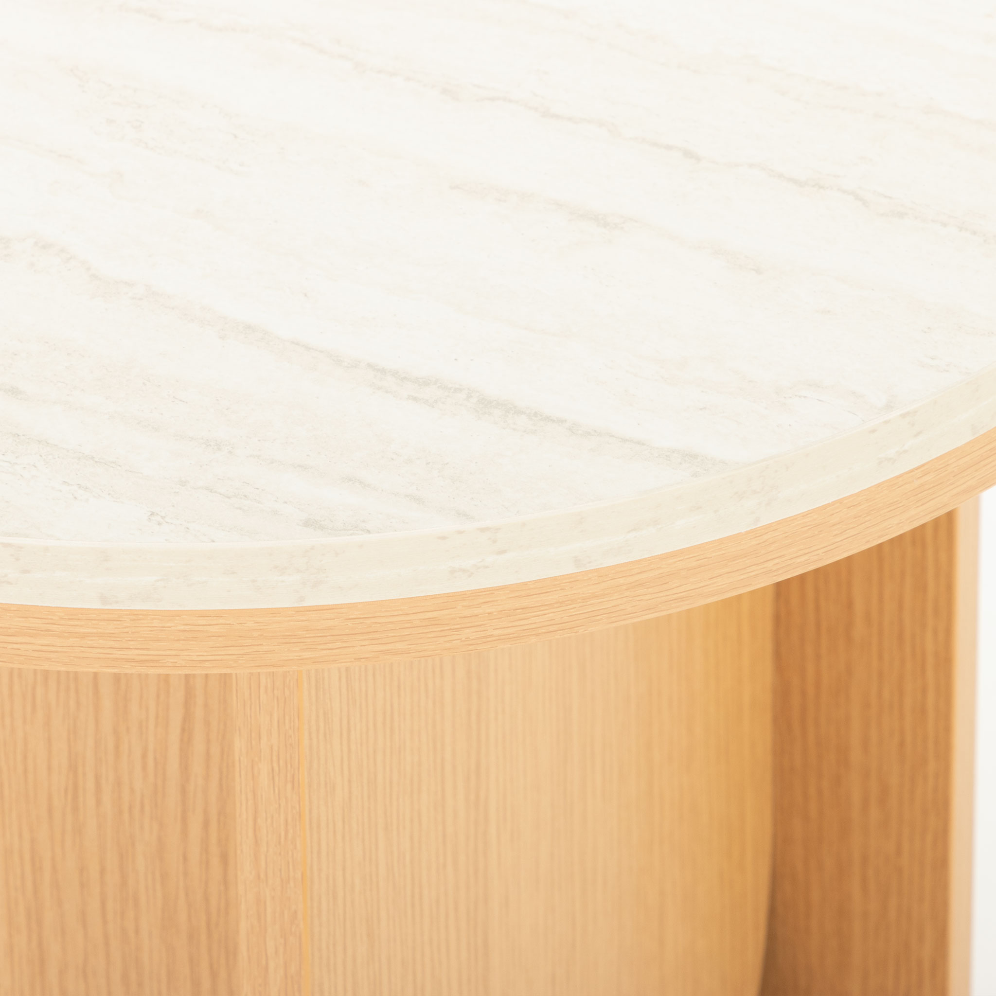 Isla Round Coffee Table KD, Light Oak